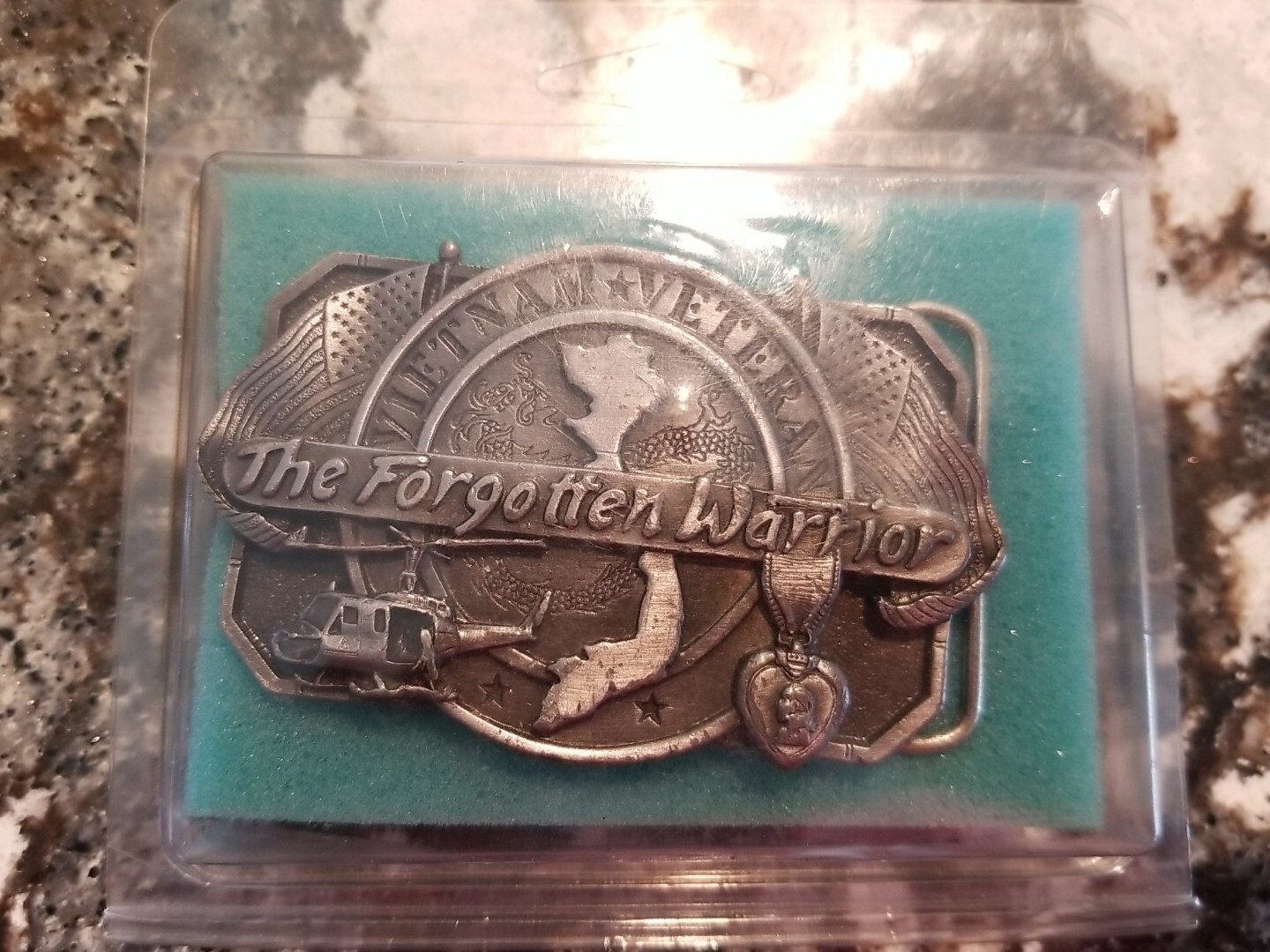 Vintage Vietnam Veteran The Forgotten Warrior Belt Buckle