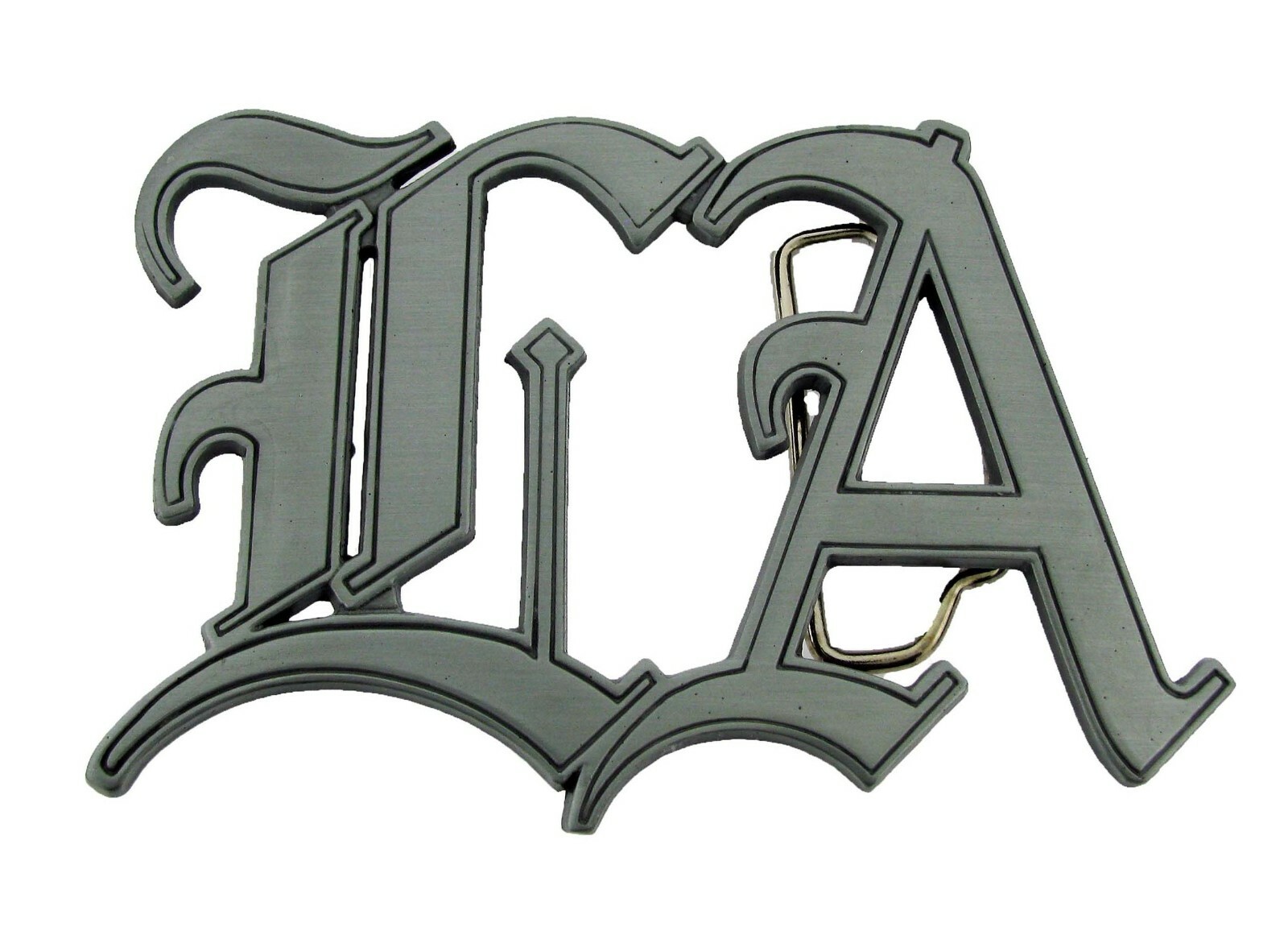 Initial L A Belt Buckle Los Angeles Old School English Mens STATE OF LOUISIANA