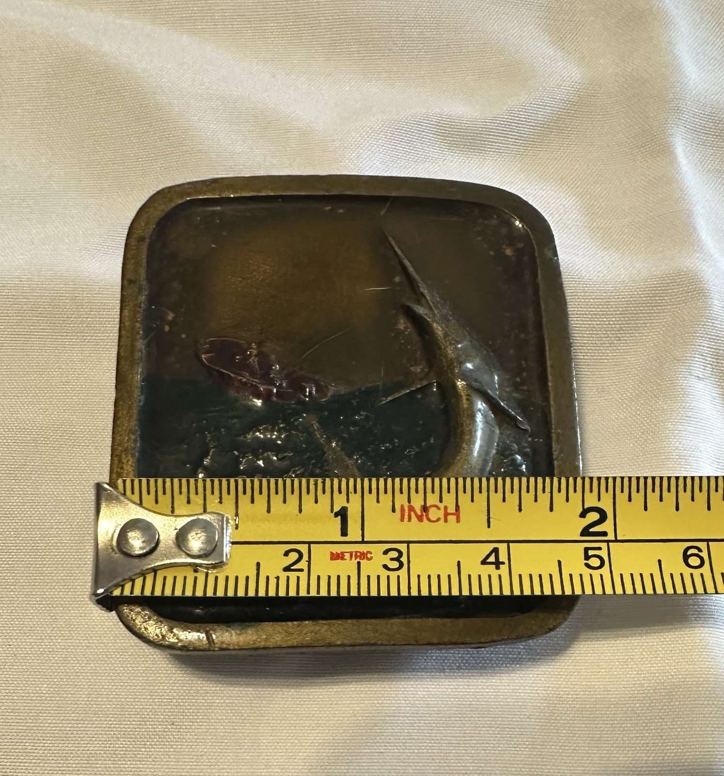 Vintage Marlin Belt Buckle 1978 Indiana Metal Craft