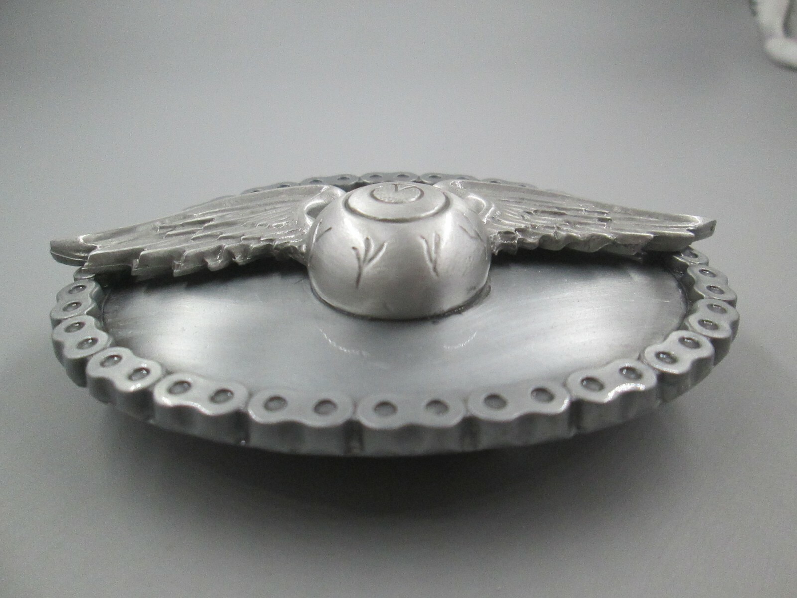 vintage von dutch flying eyeball biker belt buckle