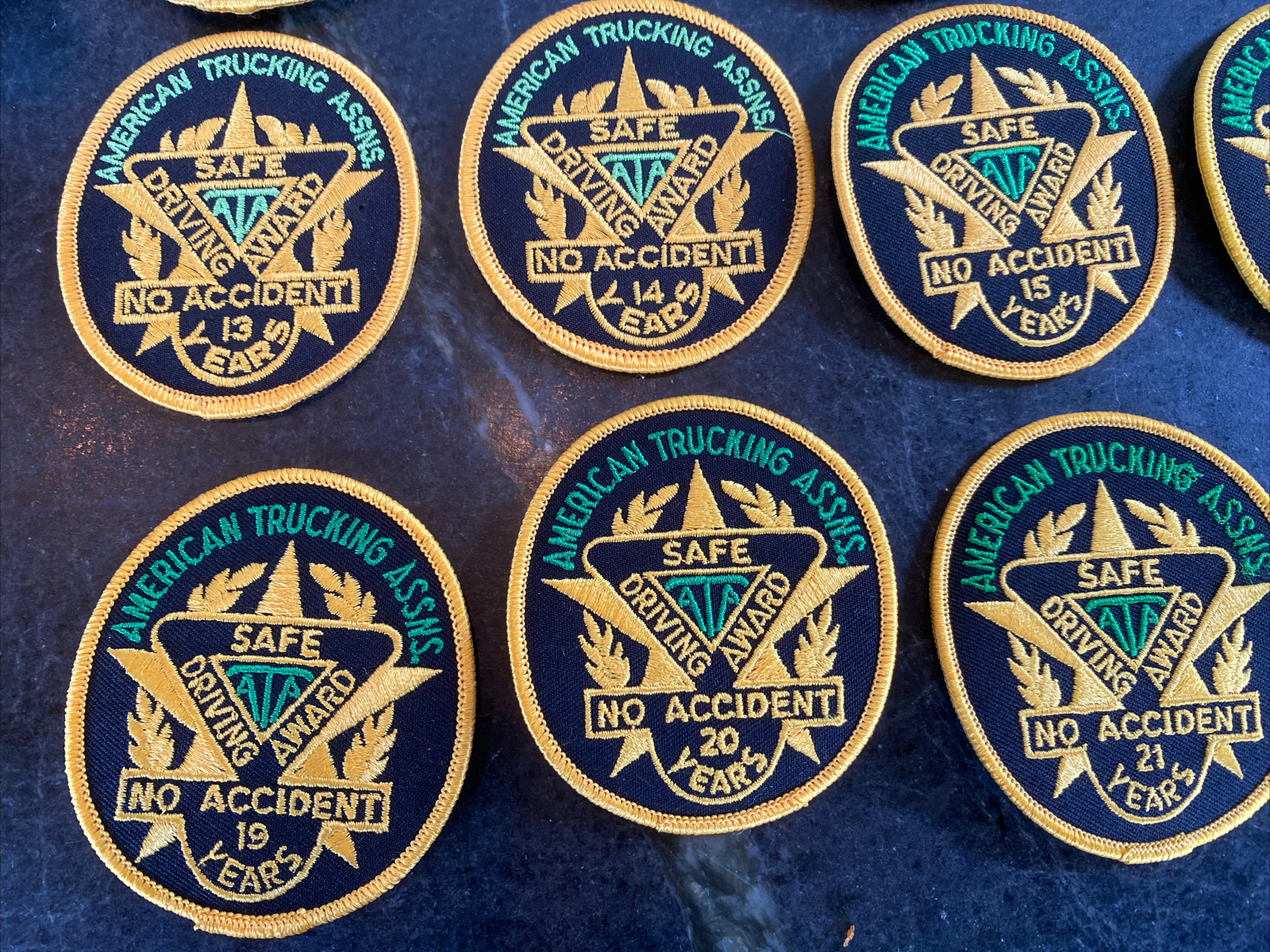 ATA SET SAFE DRIVING AWARD PATCH AMERICAN TRUCKING ASSOCIATION MILE 23 Yrs