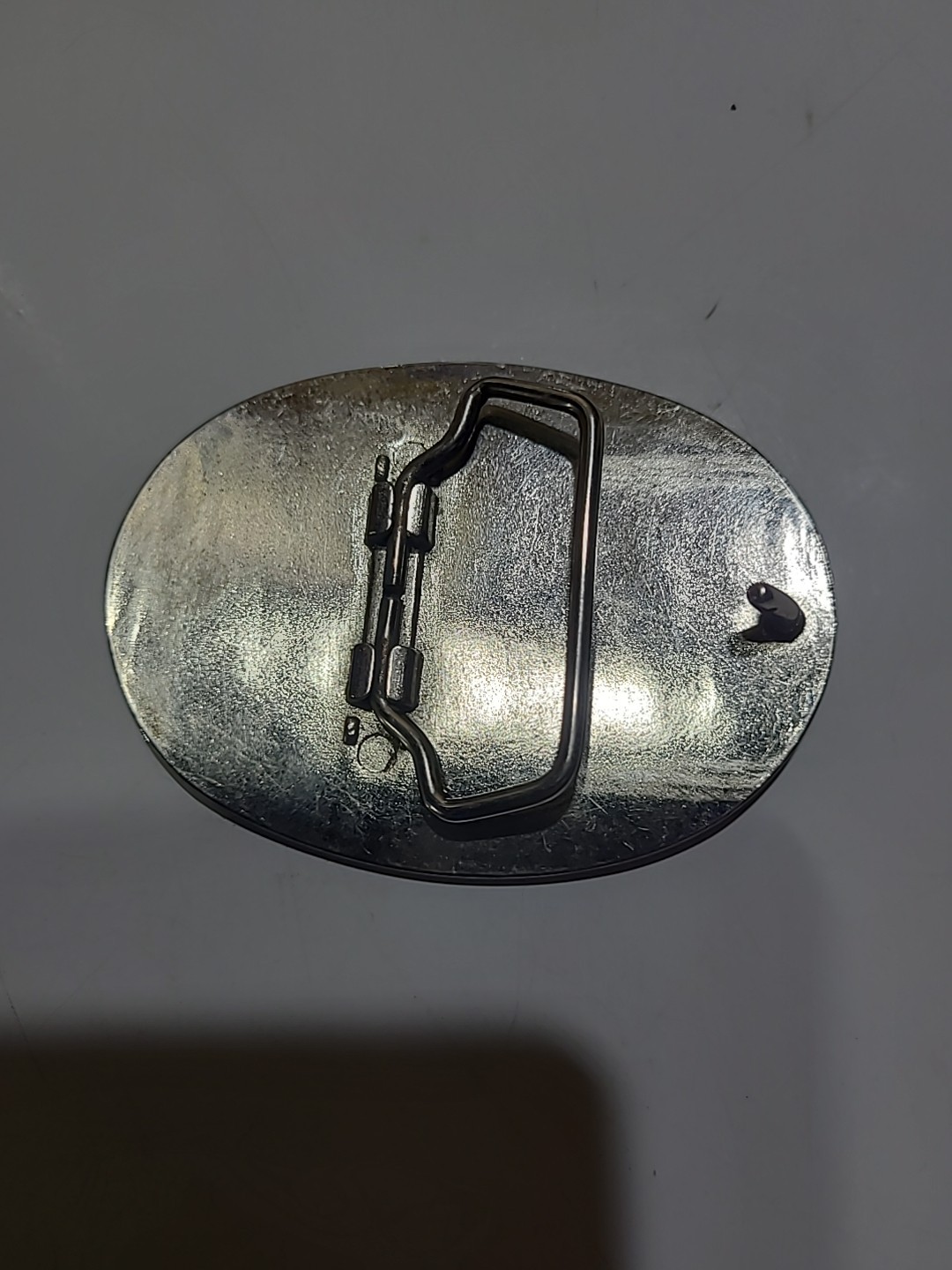 Dickies Horseshoe Silver Metal 3&Prime; X 2.25&Prime; Belt Buckle