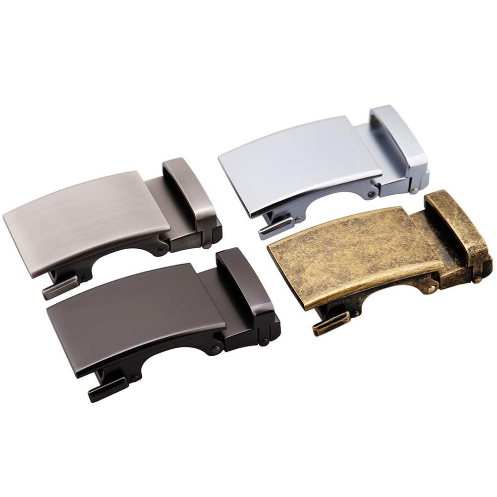 Alloy Solid Buckle Automatic Ratchet Leather Belt Buckle Plaque Gu…