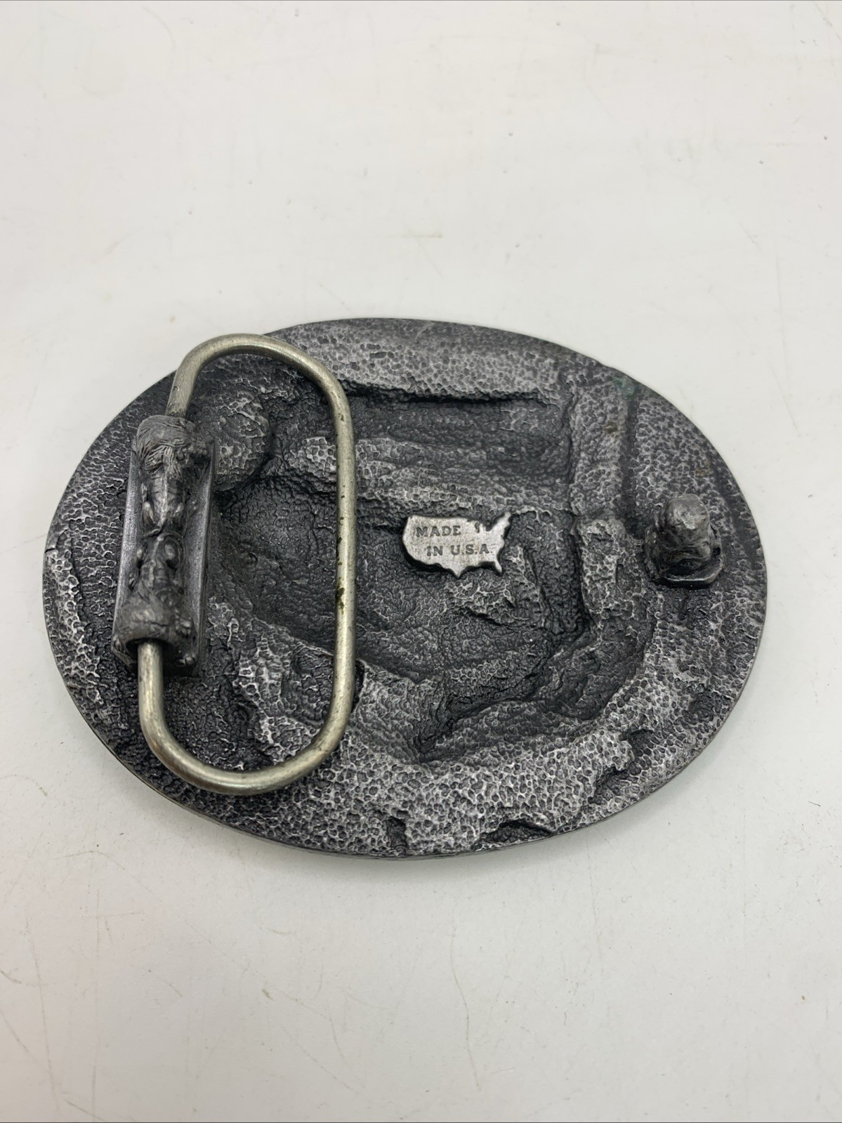 Bass Anglers Sportsman 1990s Society Belt Buckle Made in U.S.A. New No Box Rare