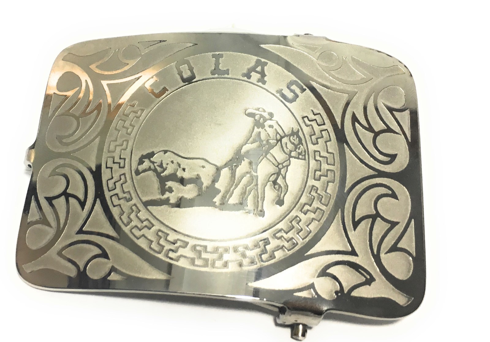 MEXICAN CHARRO WESTERN BELT BUCKLE. HEBILLA CHARRA COLEADERO CHARRO GEAR