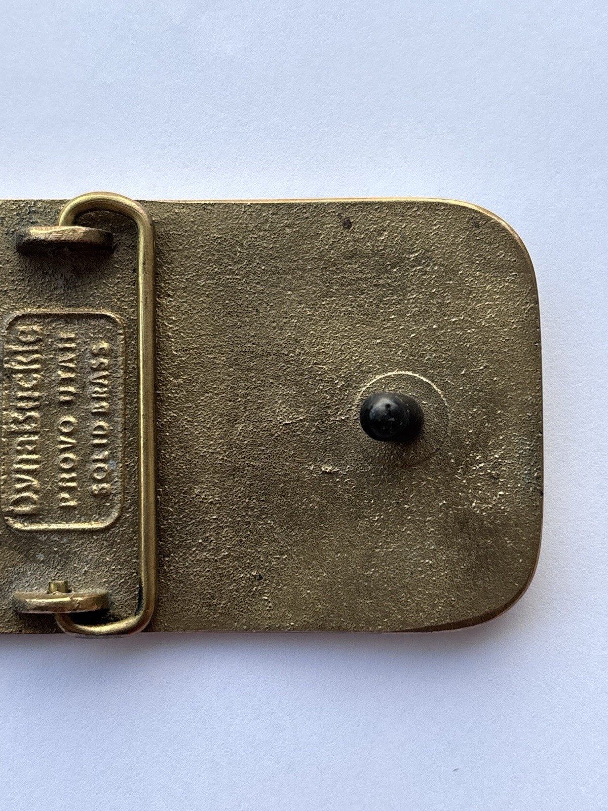 VTG Bridgestone DynaBuckle Eastern Electric 1991 Turnaround Brass Belt Buckle