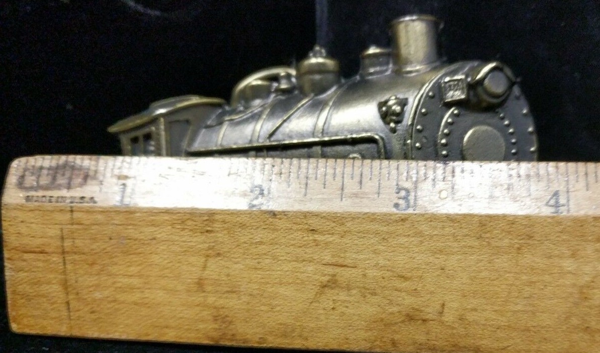 Vintage 1980 Belt Buckle Great American Buckle Co Train Steam Engine Signed #&rsquo;d