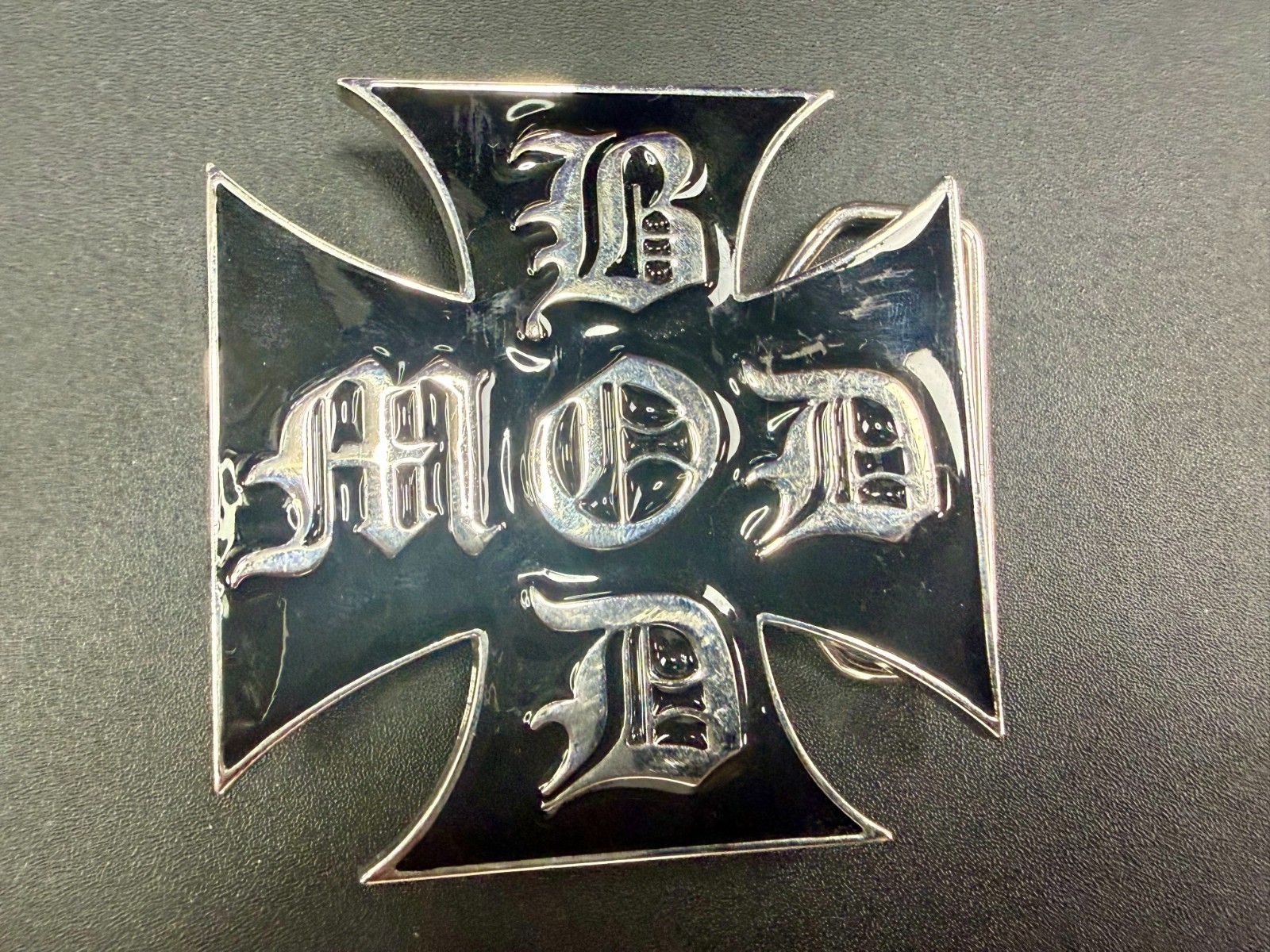 BOD MOD Maltese Iron Cross Religious Gothic Punk Vibe Belt Buckle