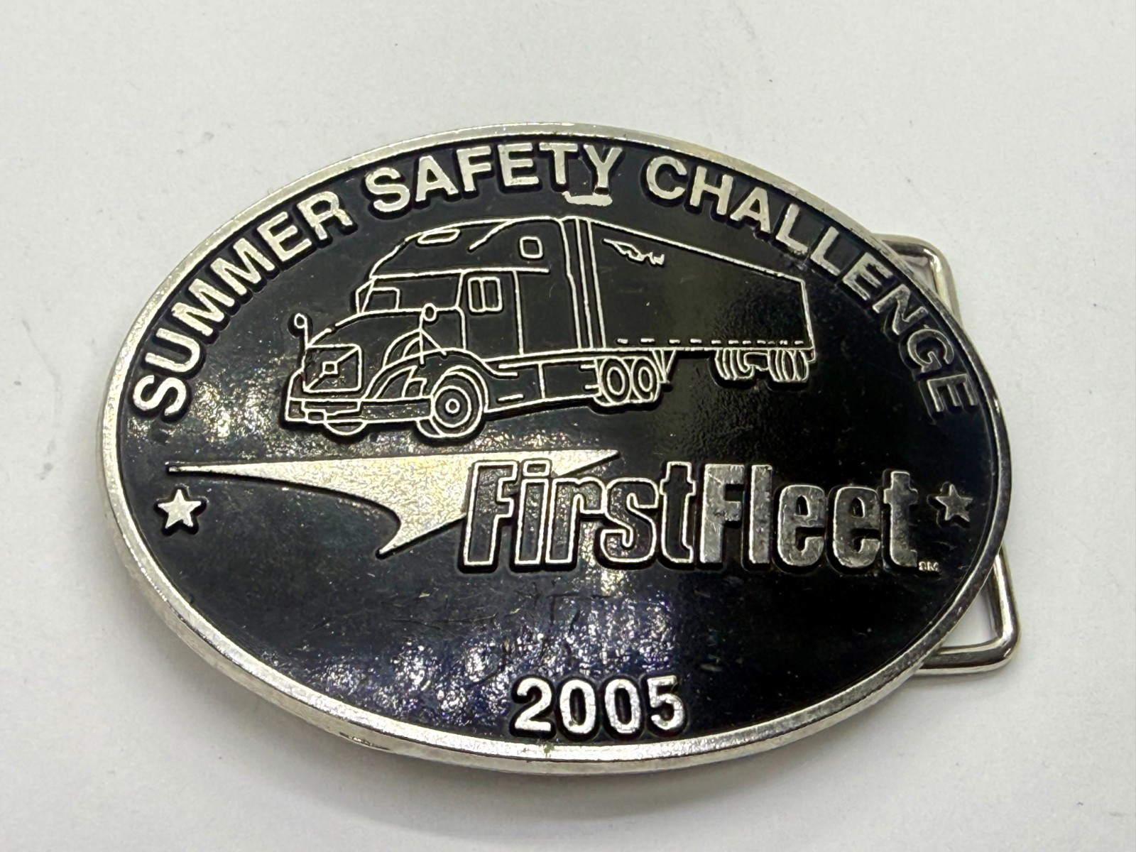 Summer Safety Challenge First Fleet 05 Driver Truckers Safety Award Belt Buckle