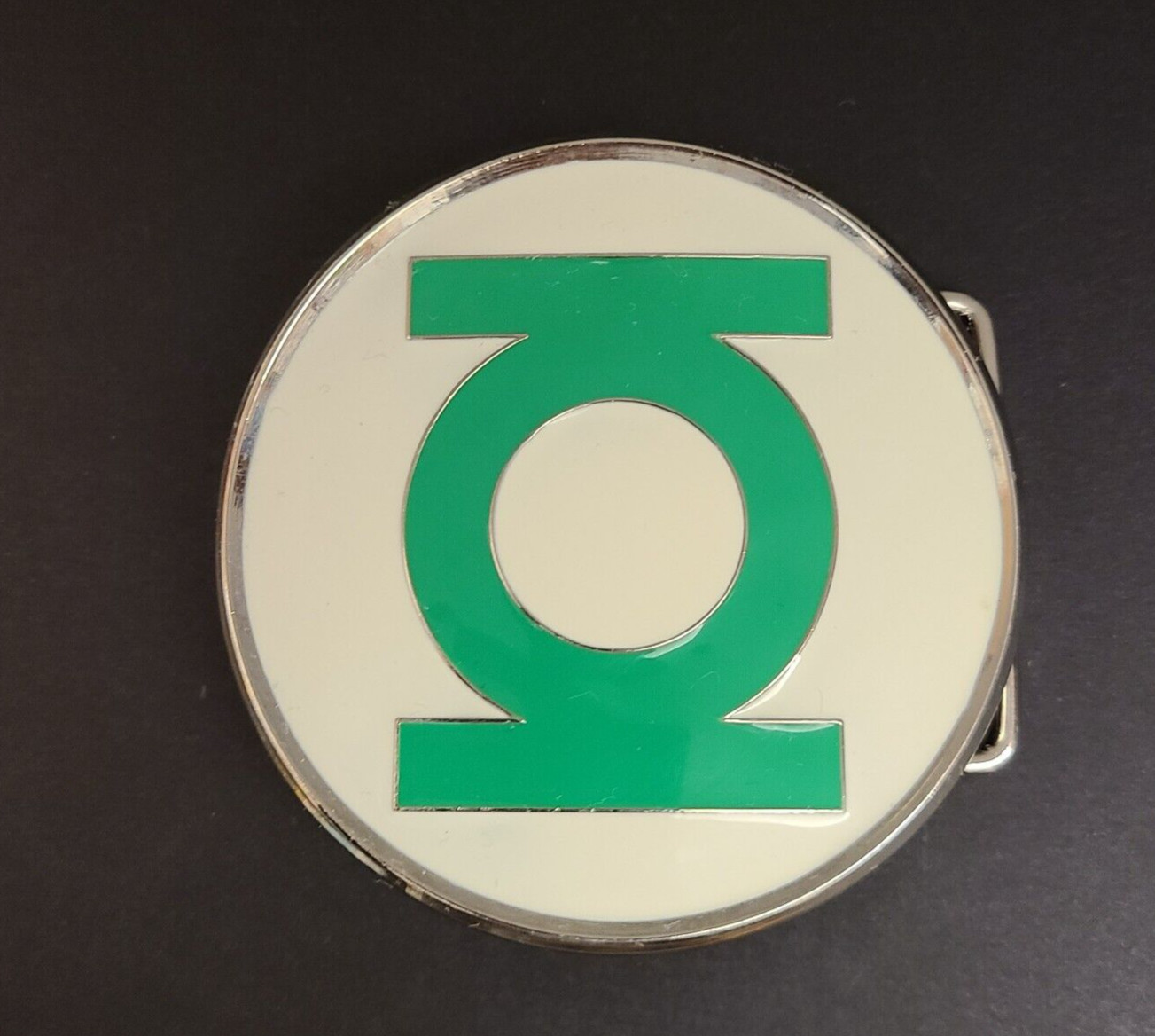 DC Comics Green Lantern Belt Buckle Silver White Green