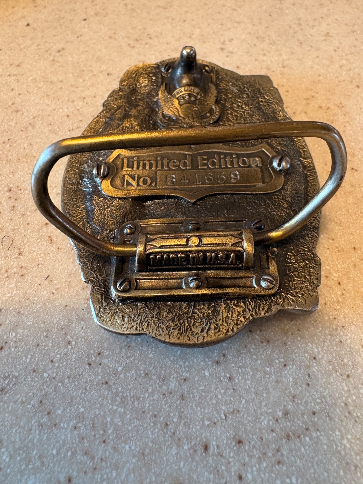 1987 BRASS UNITED STATES CONSTITUTION BELT BUCKLE – 200TH ANNIVERSARY