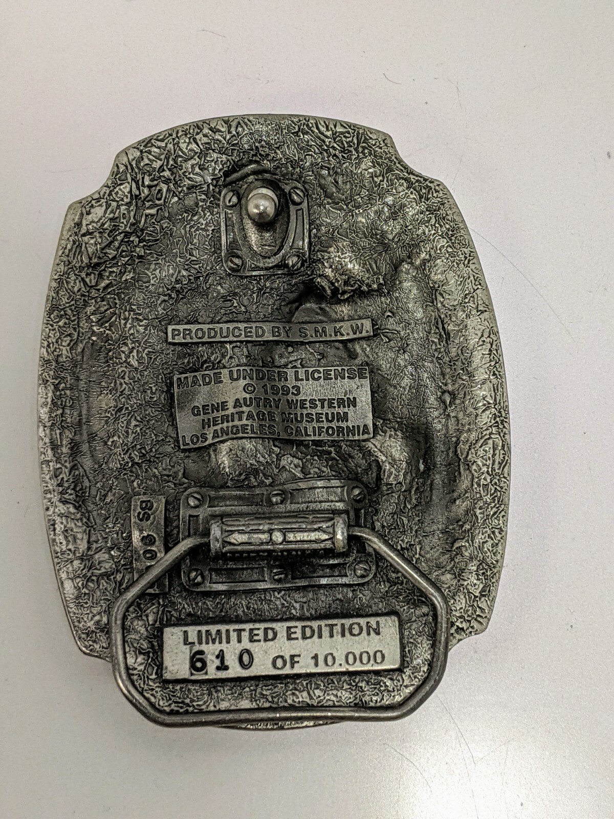 Gene Autry Horse Guns Guitar Music 1993 Belt Buckle by SMKW #610 of 10,000