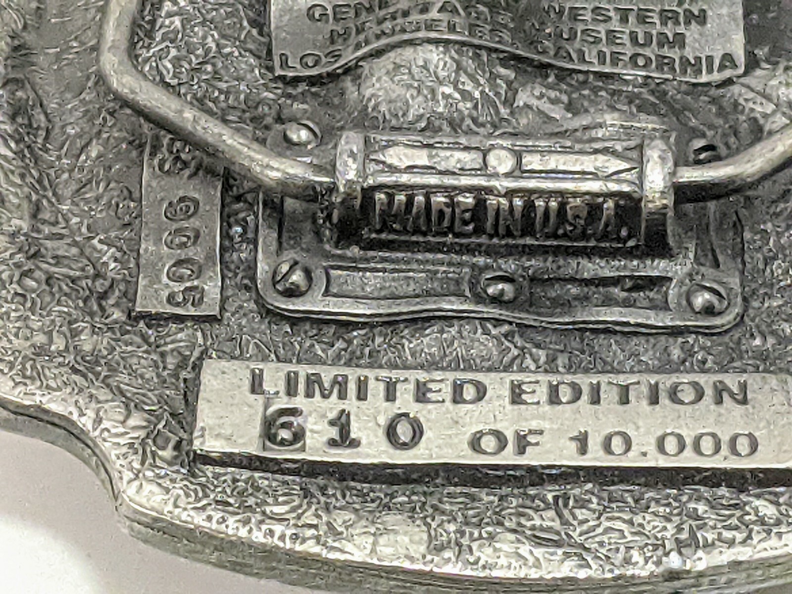 Gene Autry Horse Guns Guitar Music 1993 Belt Buckle by SMKW #610 of 10,000