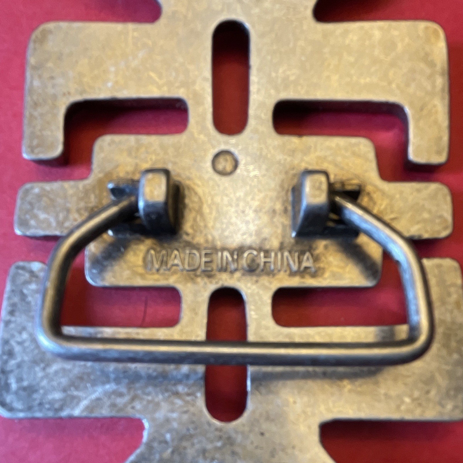 Men&rsquo;s Gold Tone Cross Belt Buckle Antique Finish Metal Fits 1.5 in Belt