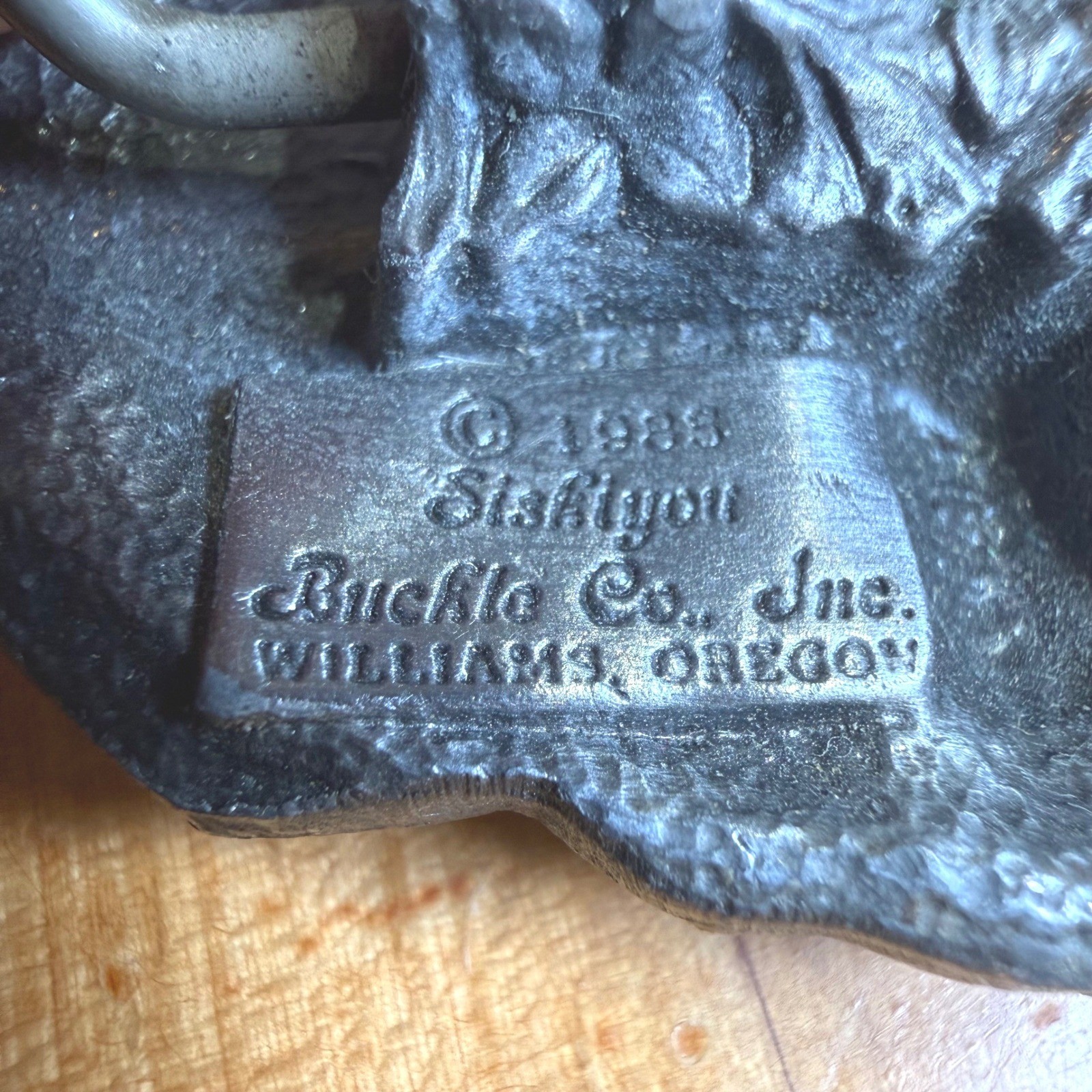 Vintage 1988 Siskiyou Vietnam Veteran The Forgotten Warrior Pewter Belt Buckle