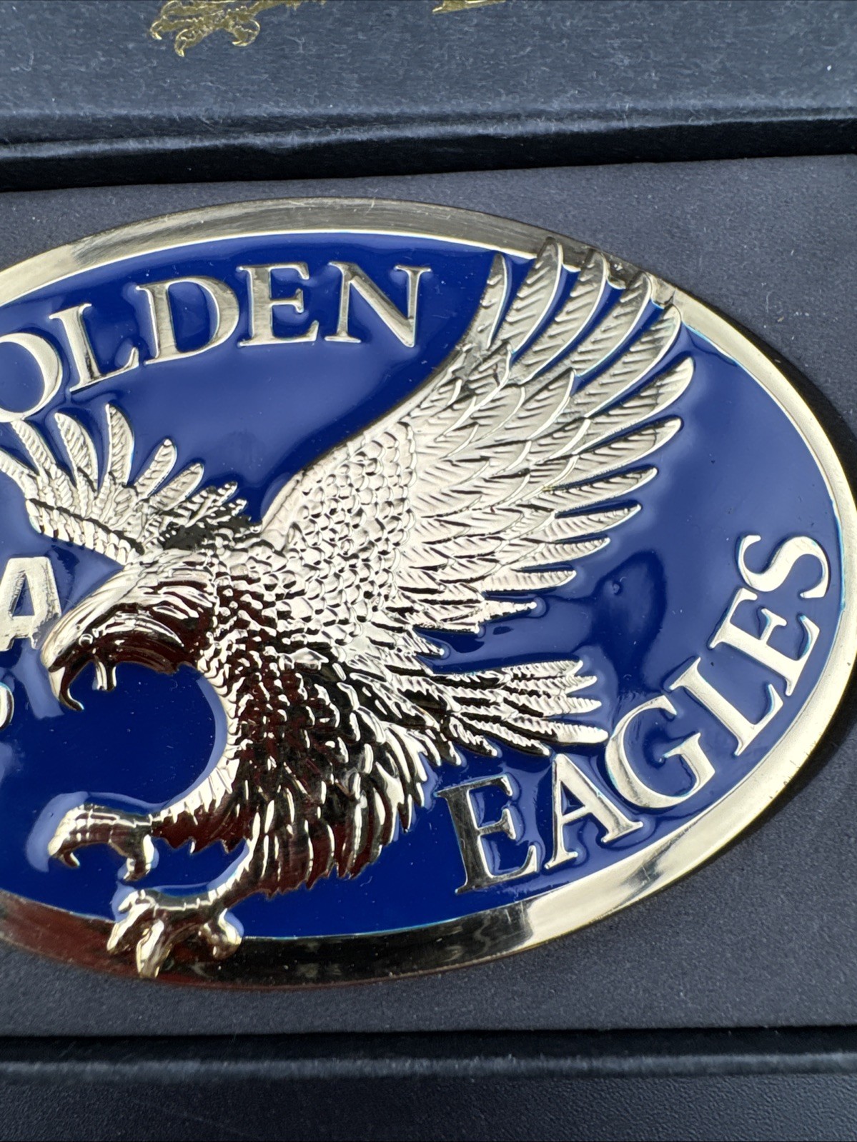 NRA Golden Eagle 2010 Gold with Blue Background New in Original Box