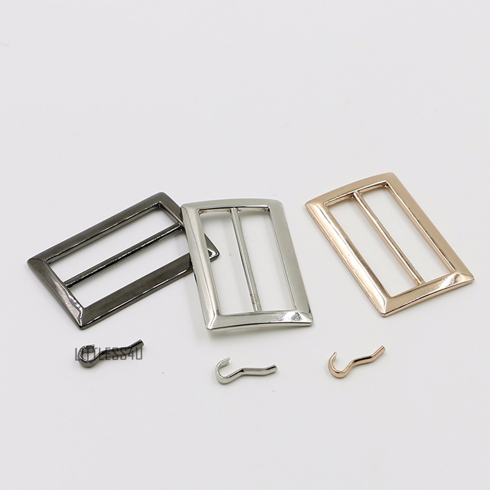 2x 2-5cm Alloy Pin Buckle Accessories for Waistband Belt Bag Jacket Shoes DIY