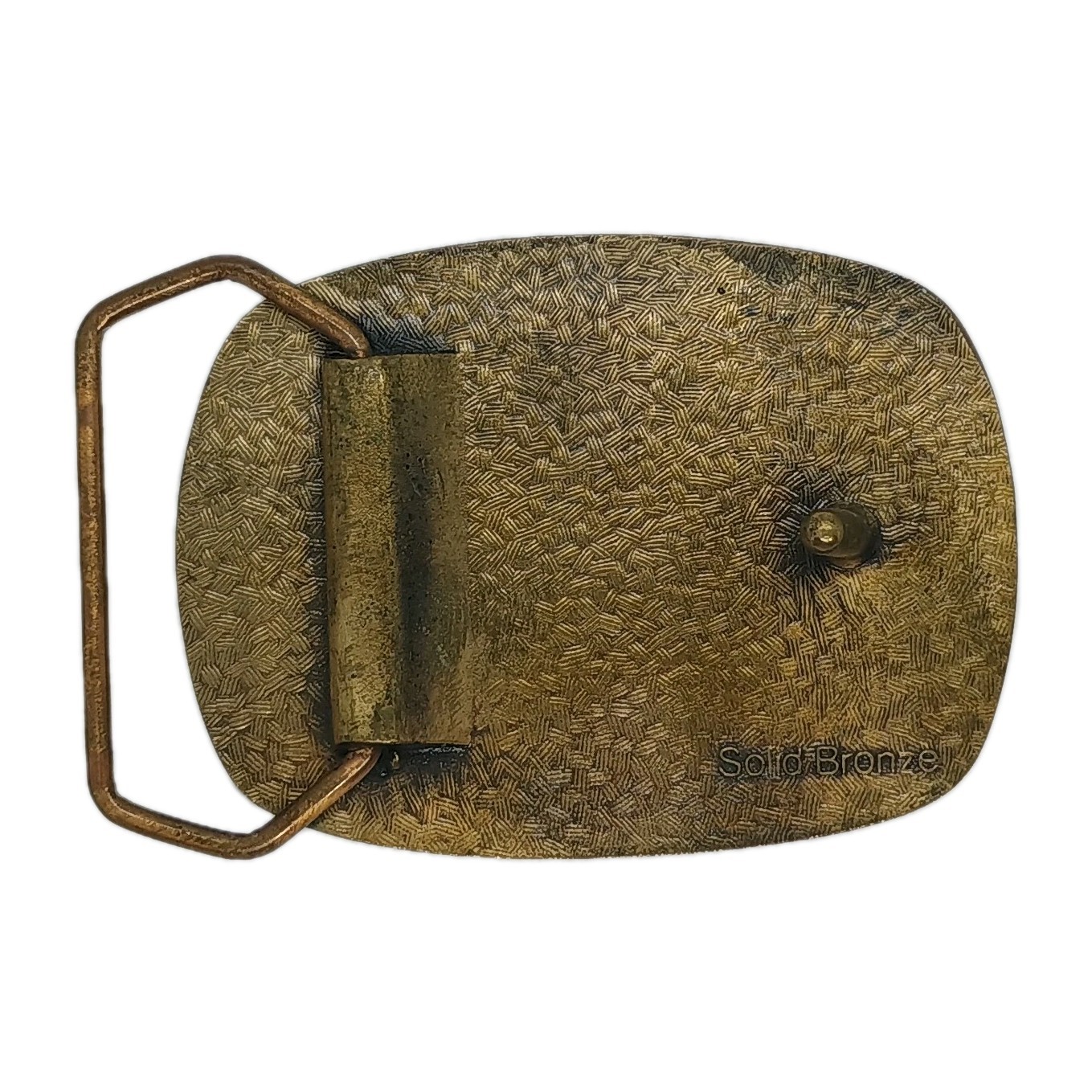 Buckle: Peterbilt, PS. Truck/Trucker. Solid Bronze