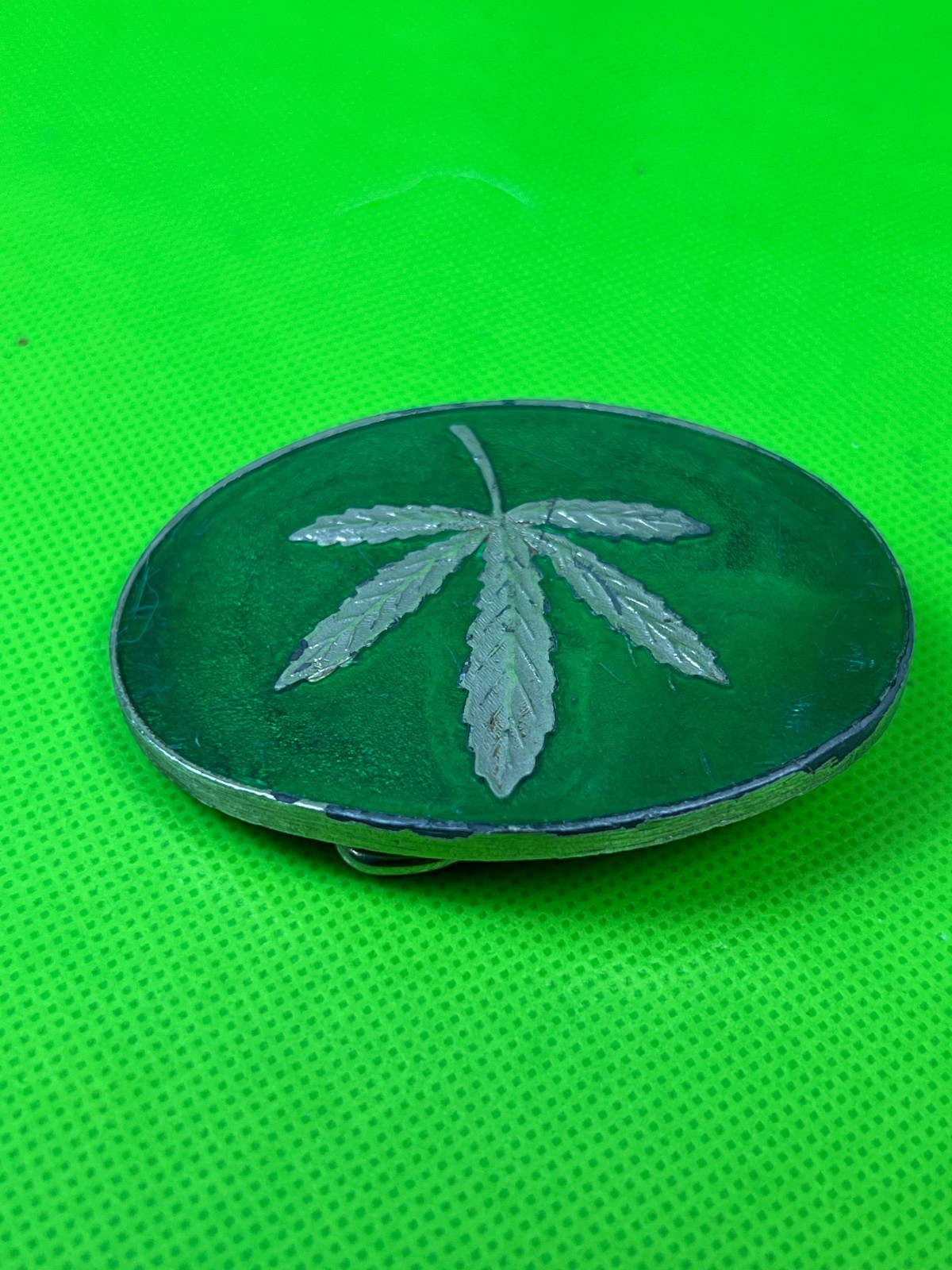 Hemp Weed Marijuana Leaf Belt Buckle