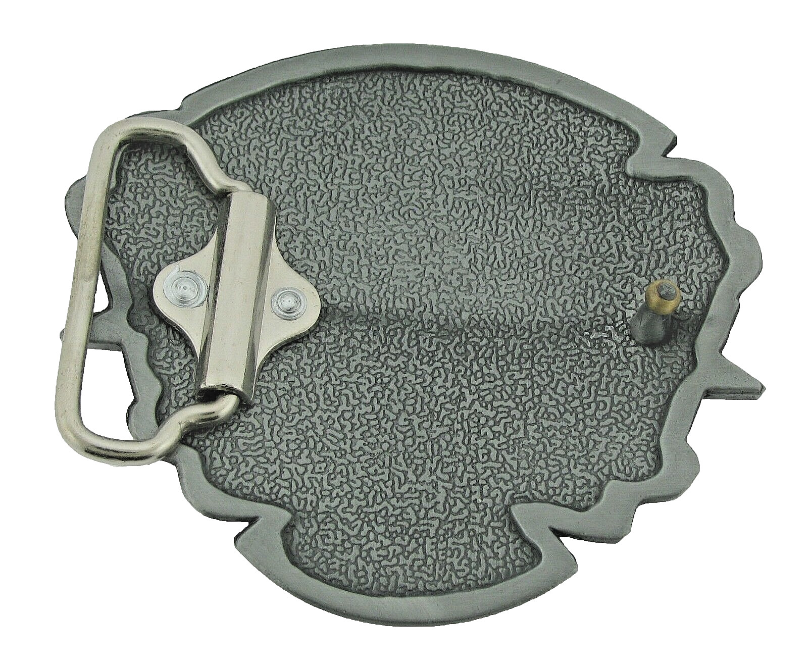 Skull Belt Buckle Bouncing Souls Heart Crossbones Gray Metal Tattoo Skeleton