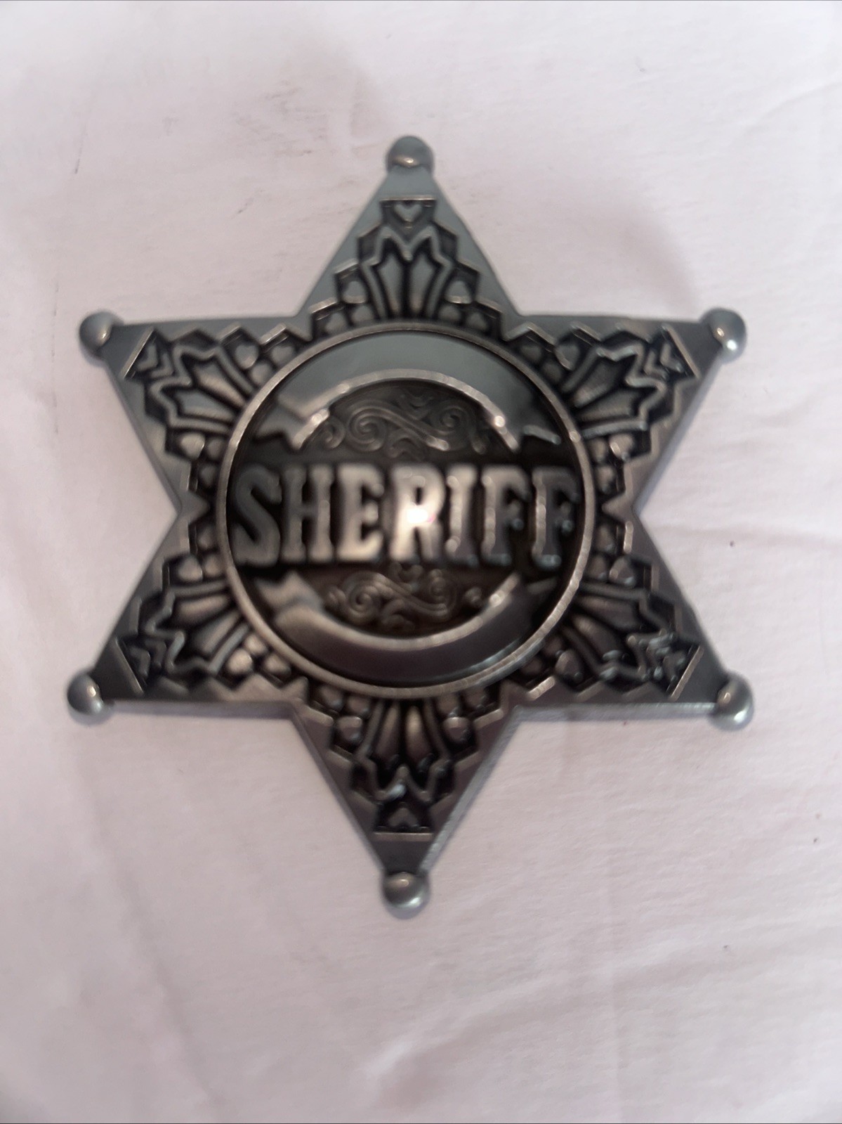 Sheriff Belt Buckle Western Cowboy Star