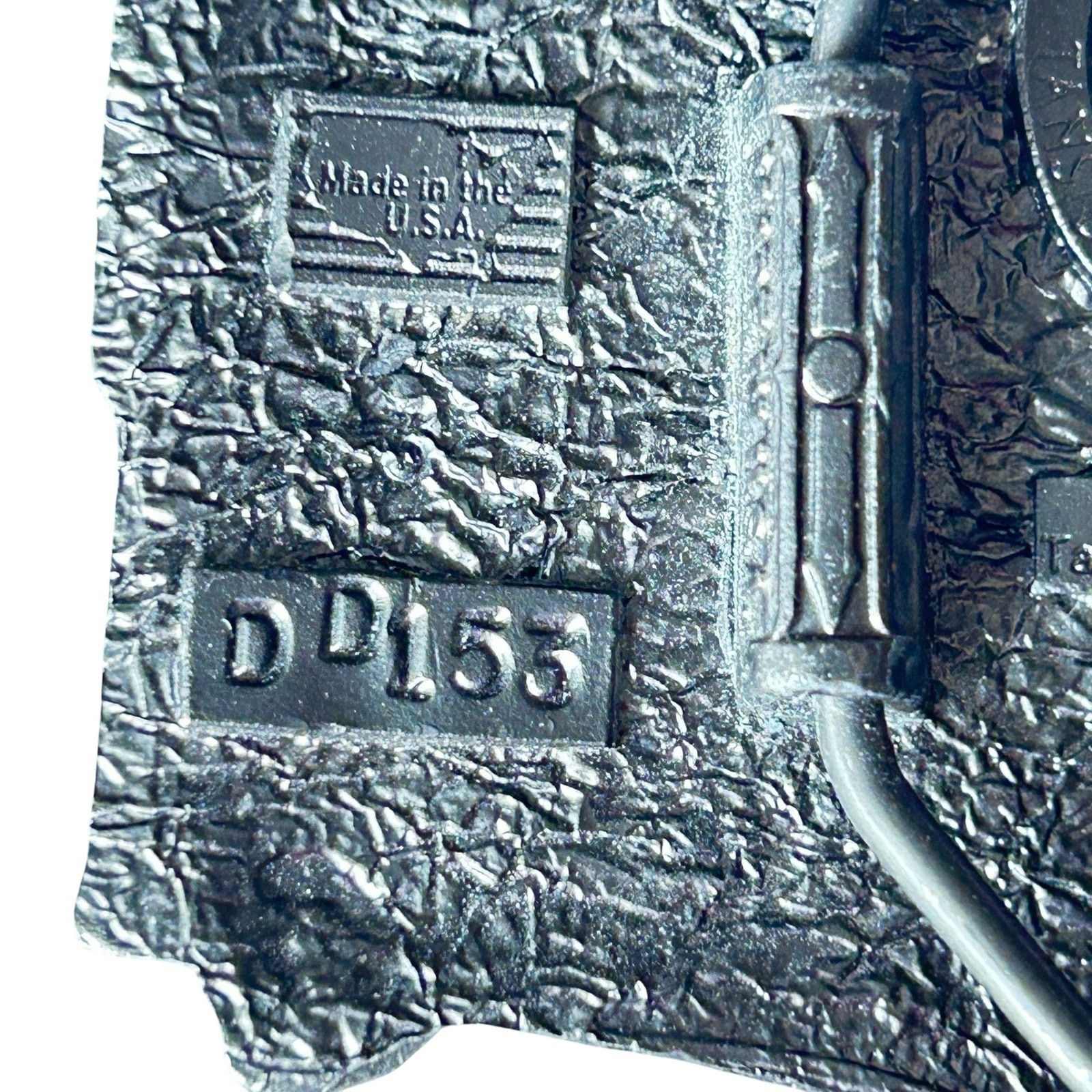 Tanside London Bus Belt Buckle Pewter 1990s Vintage Double Decker England USA