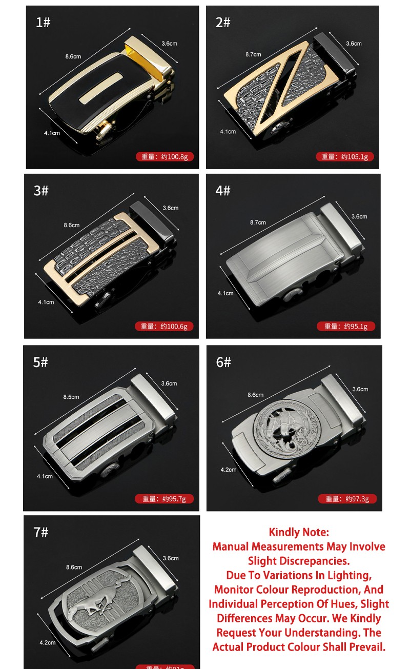 Alloy Belt Buckle Adjustable Automatic Buckle Fashion Belt Replacement Buckle