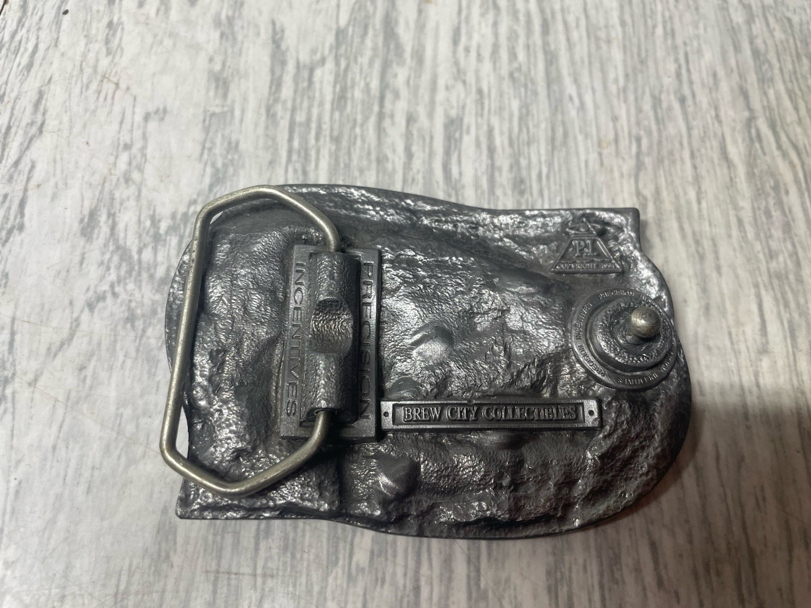 The Turkey Hunter Silver Metal Oval Belt Buckle – Brew City Collectibles
