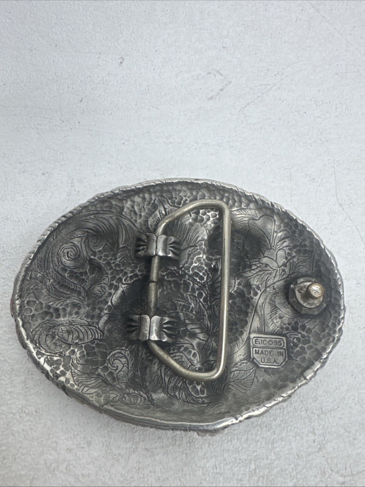 Alpha Wolf Silver Belt Buckle Made In The USA 1995