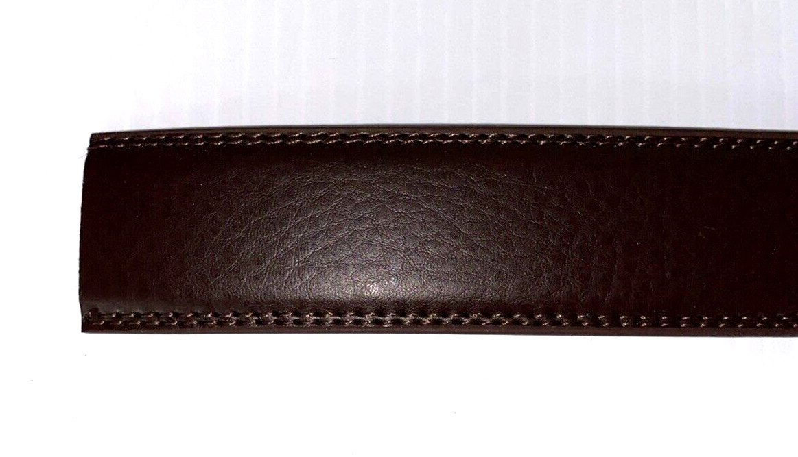 Golf Belt Buckle & Brown Leather Belt Removable Magnetic Ball Marker Rachet