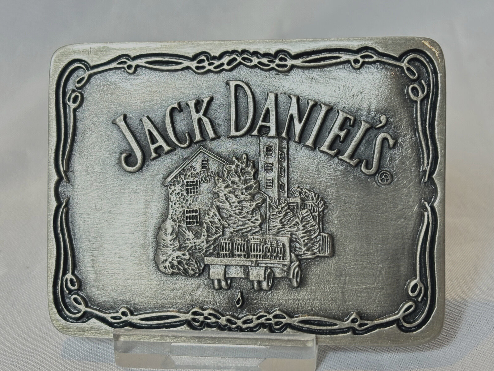 2006 Jack Daniels Belt Buckle Scenes From Lynchburg Tennessee Whiskey In Box