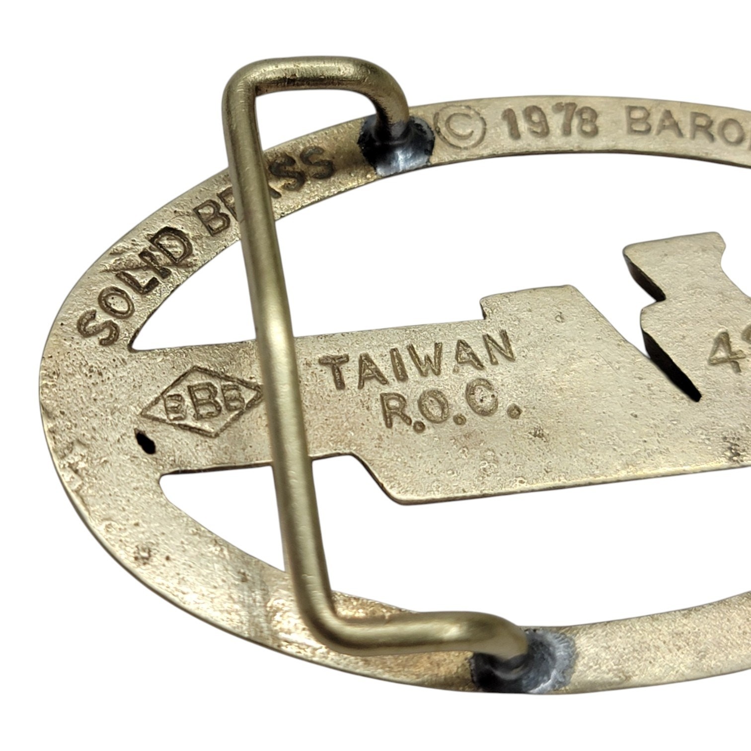 Vintage 1978 Bob Seger Solid Brass Belt Buckle Baron Buckle Rock Band Logo 70s