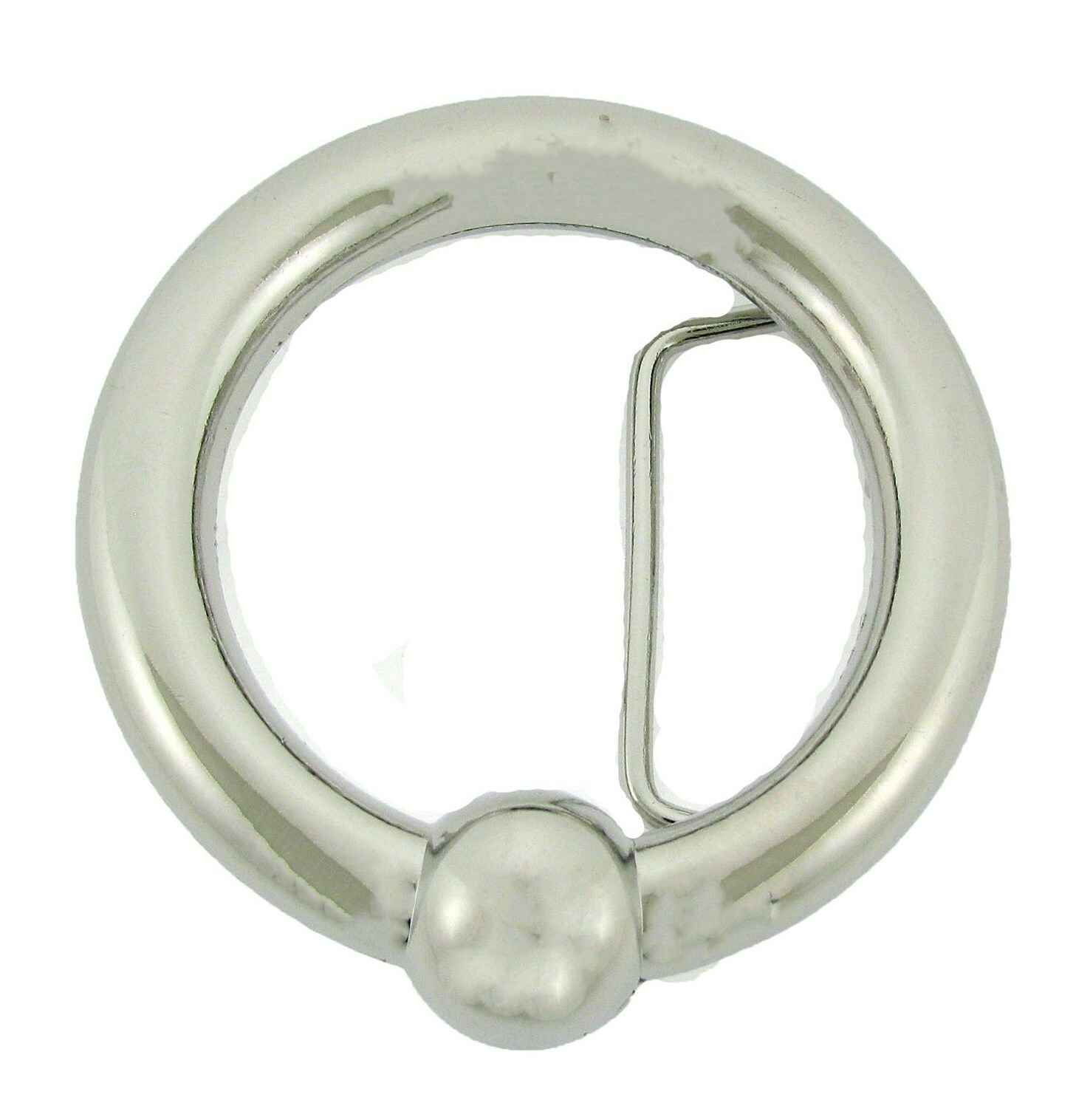 Piercing Barbell Body Belly Button Nose Nipple Sexy Ring Ear Belt Buckle chrome
