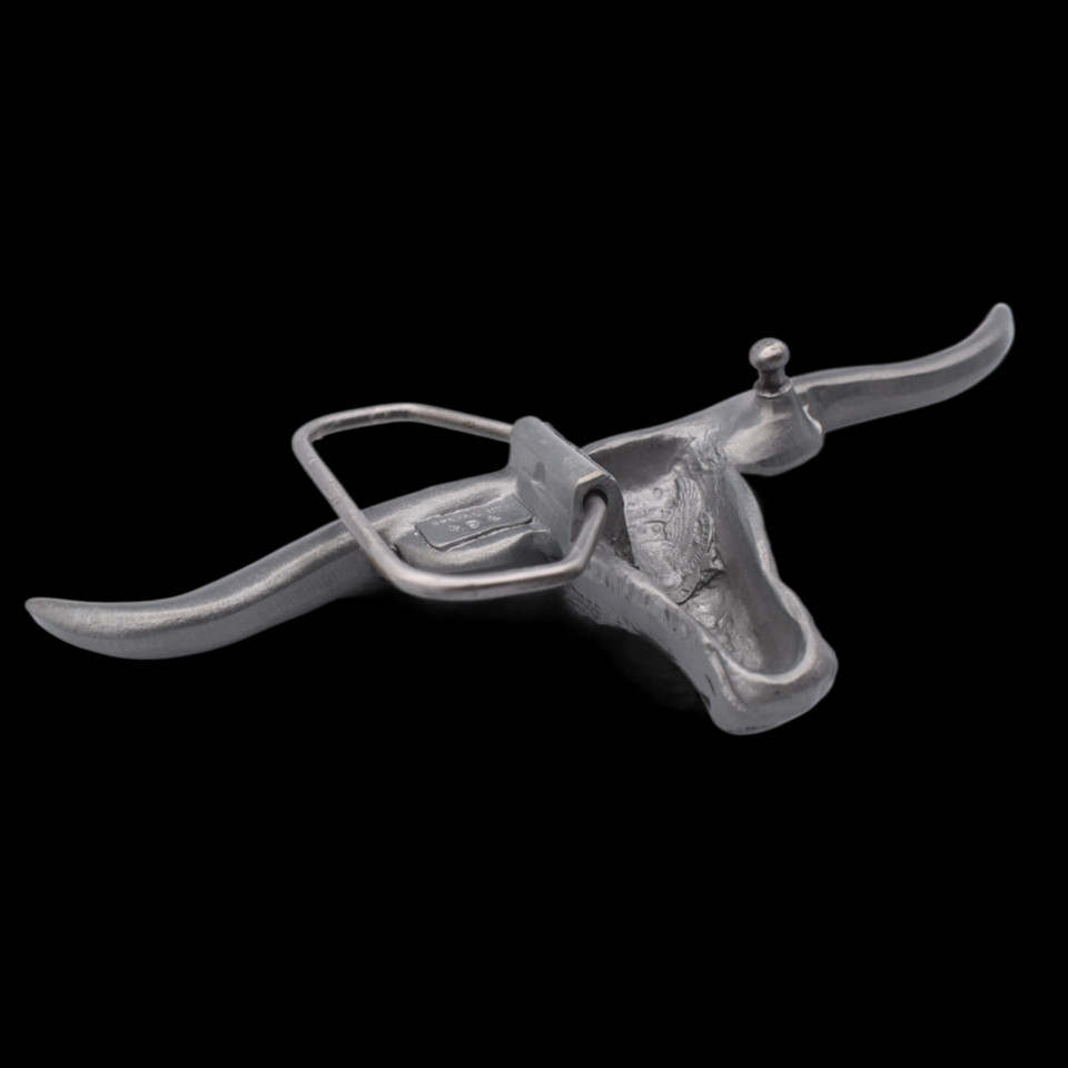 Longhorn Bull 3D Belt Buckle
