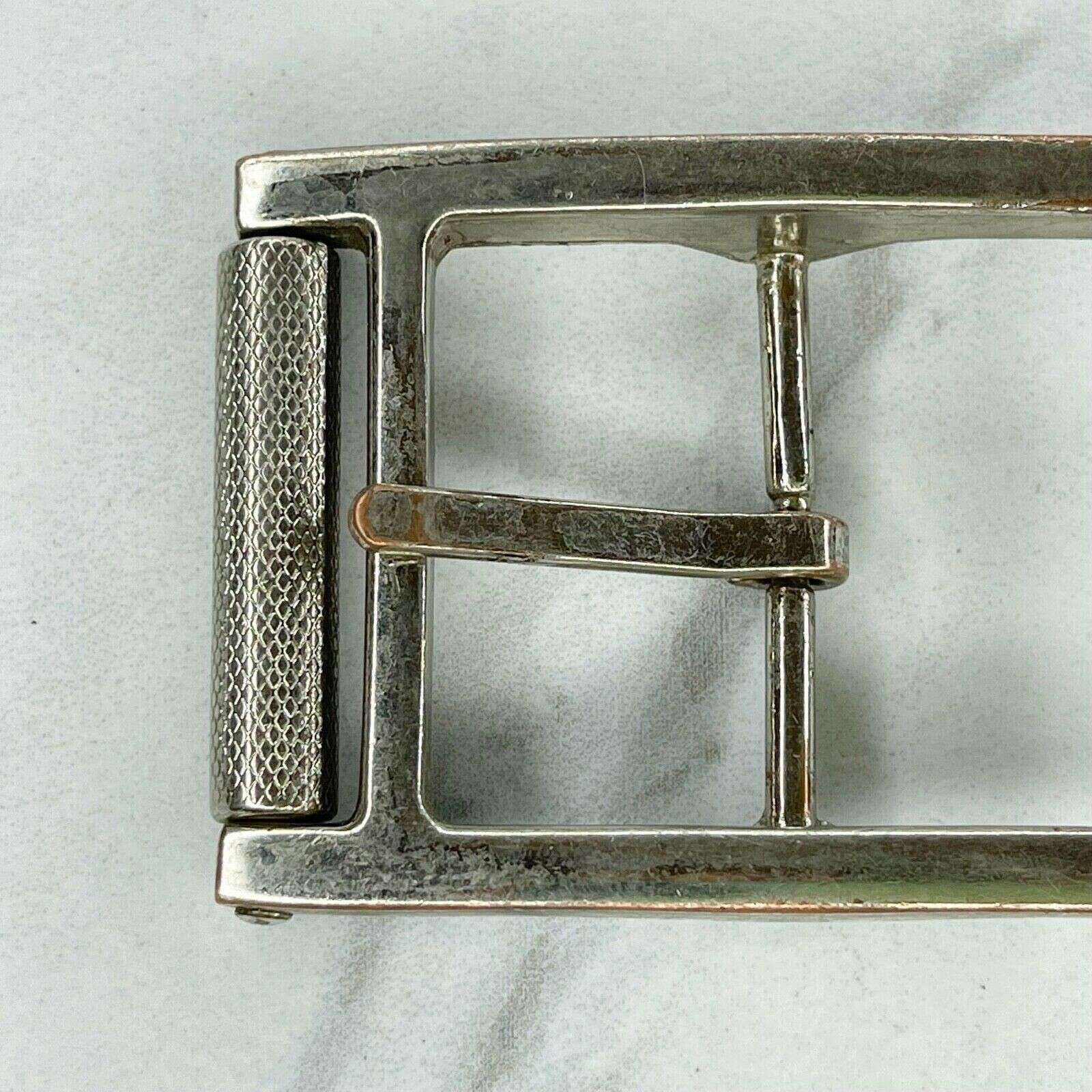Silver Tone Simple Basic Roller Belt Buckle