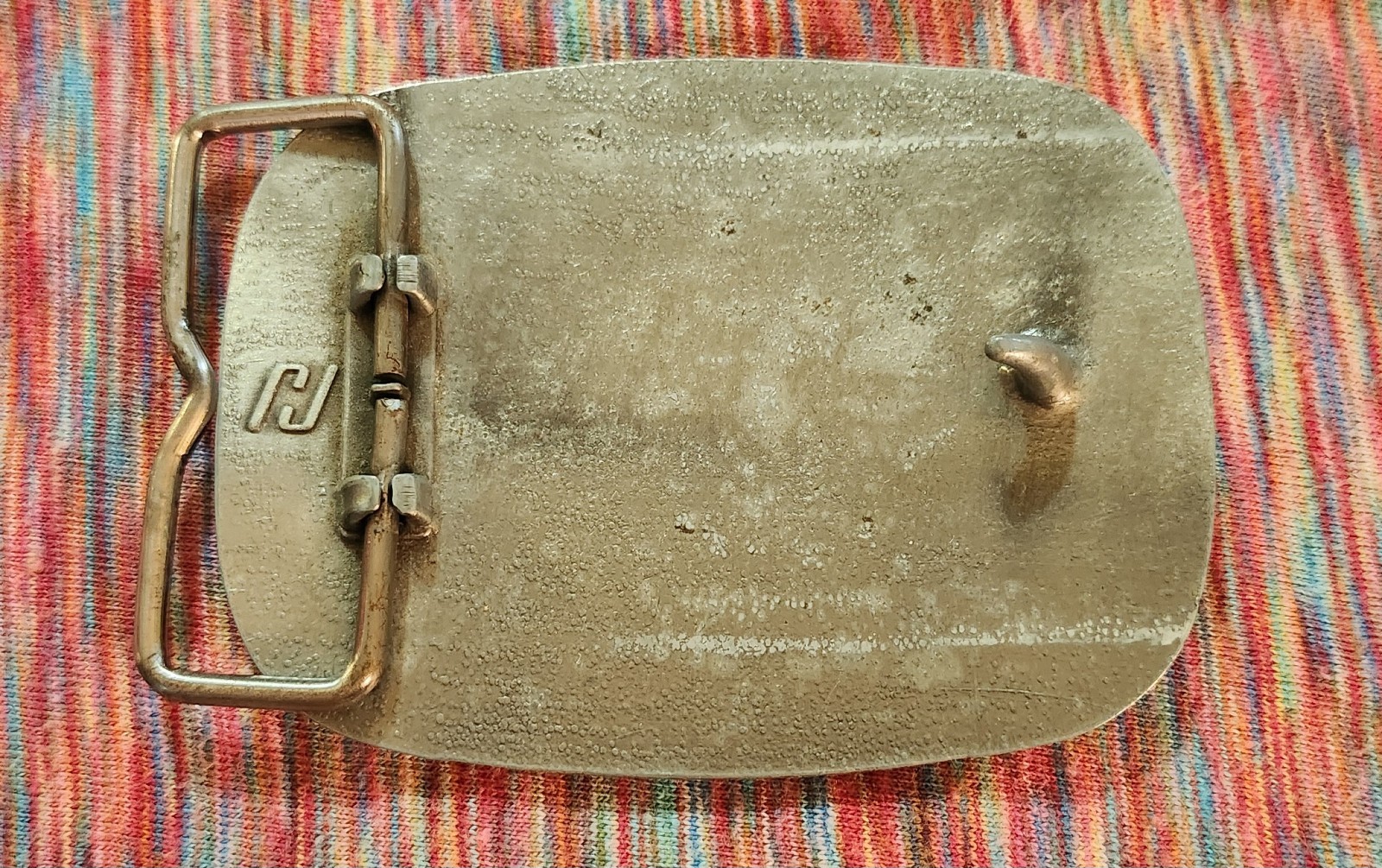 Vtg The Nashville Network TNN Guitar Logo Belt Buckle