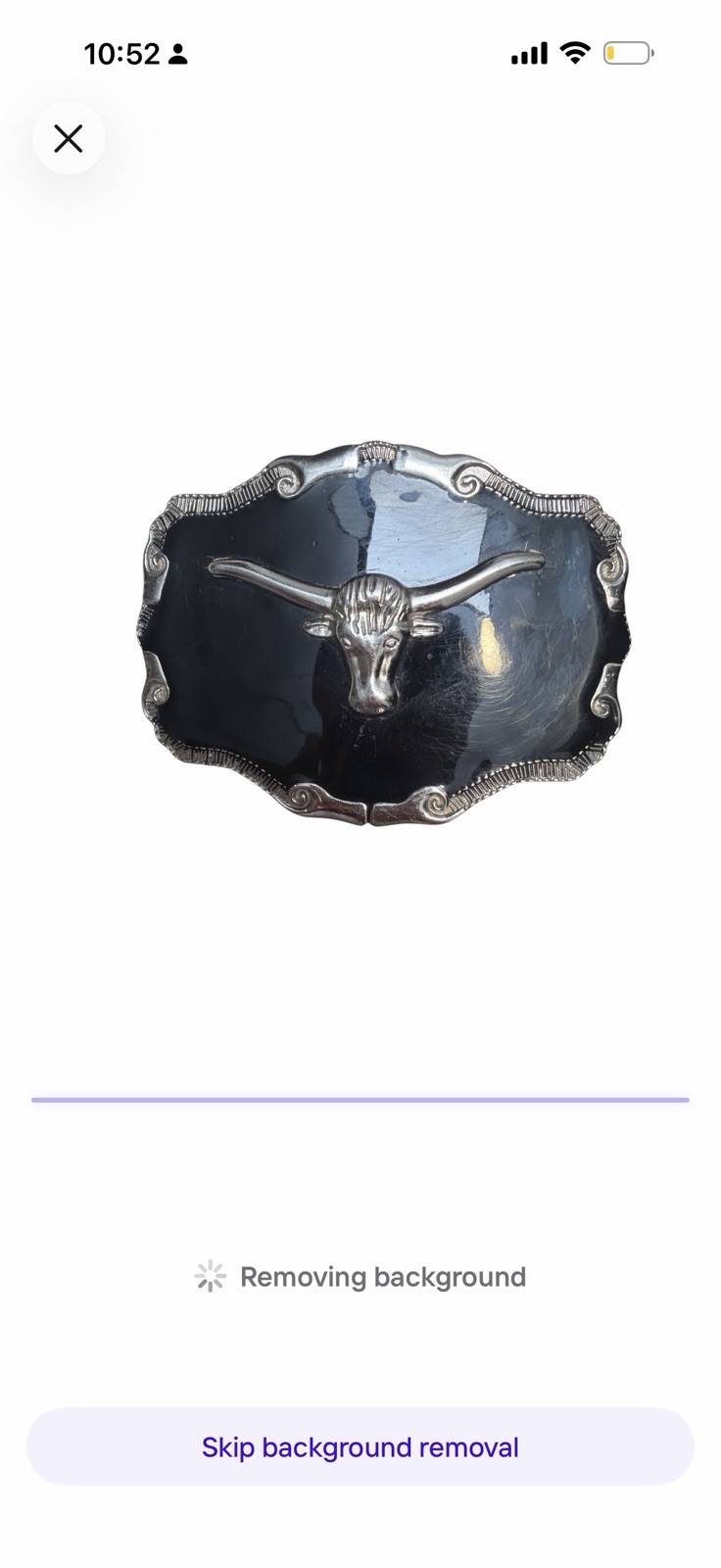 Belt Buckle Bull Steer Cowboy Western Rodeo Belt Black