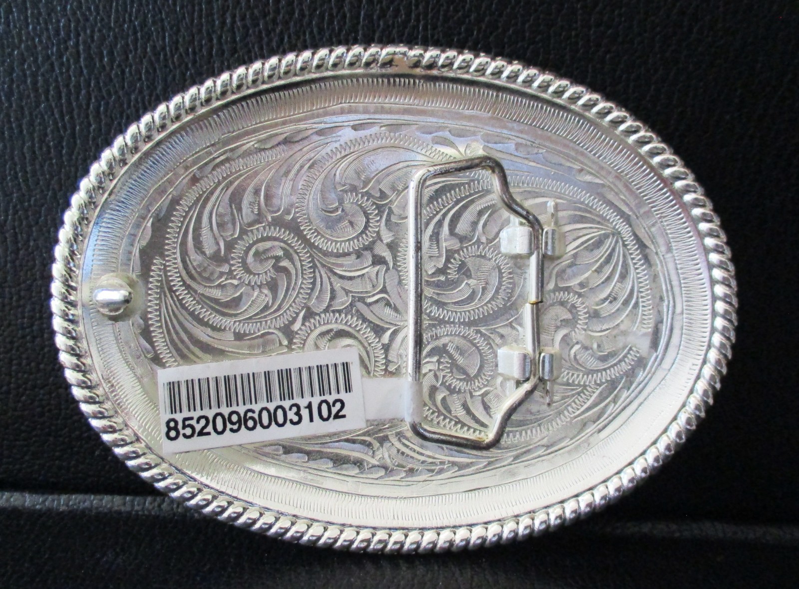 *Horse Head Silver & Gold Colored Western Style Belt Buckle Large 4&Prime; New w/ Tag