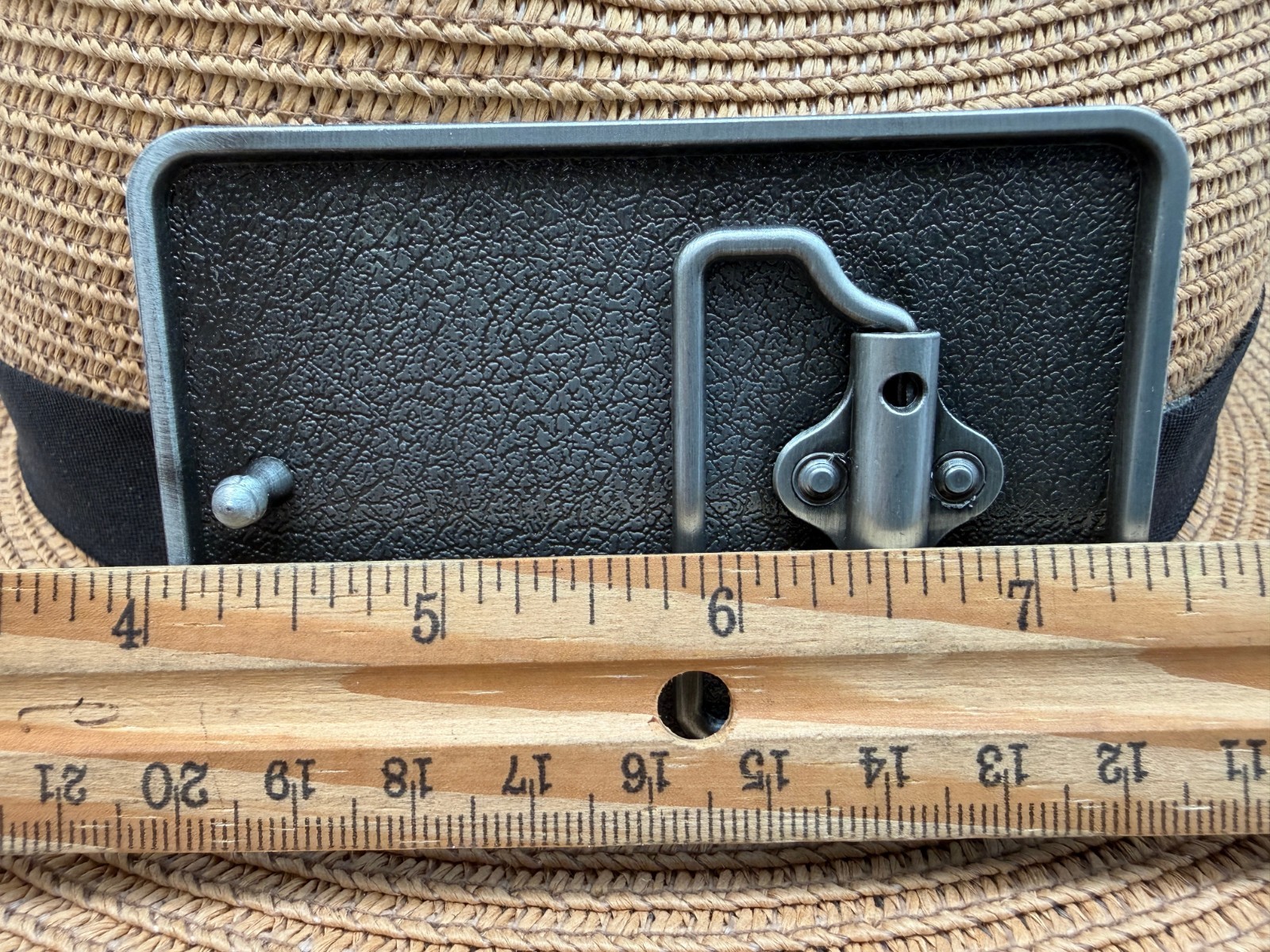 Antiqued Silver Retro Zebra Western Belt Buckle