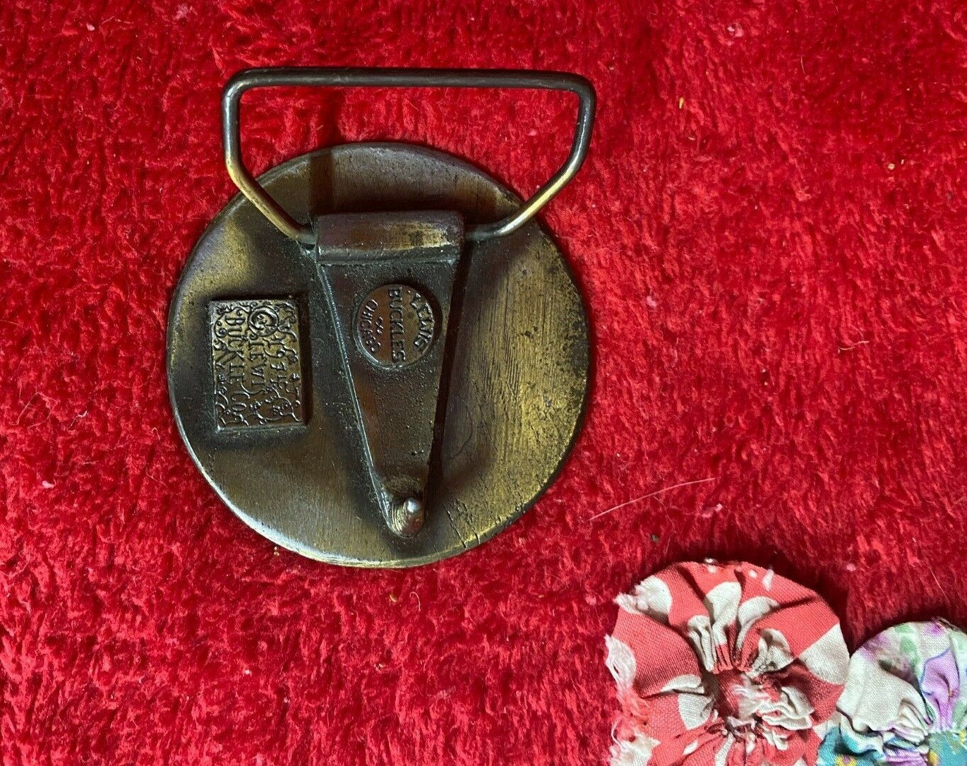 Vtg Colorado Belt Buckle 1974 Ram Sheep Lewis Buckle Co. Design August 1, 1876