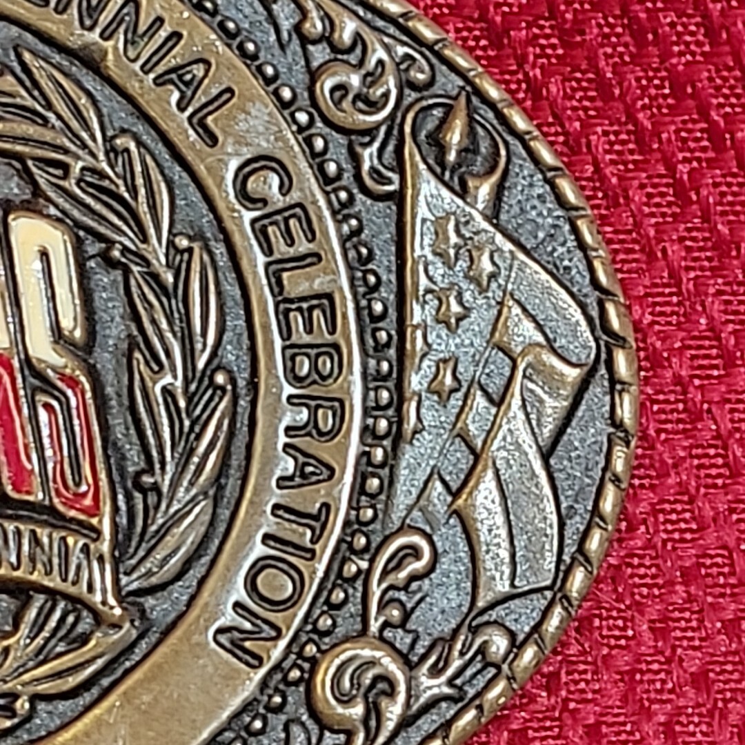 3.5&Prime; TEXAS SESQUICENTENNIAL BELT BUCKLE Numbered VINTAGE 1986 Brass metal Texoma