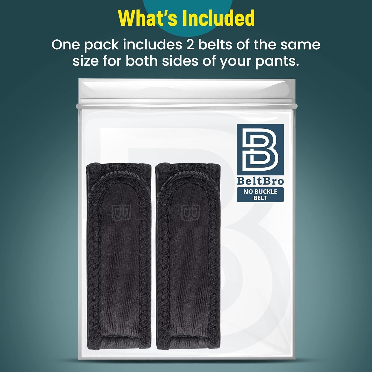 Patented Ultra-Soft Invisible Belt for Men & Women – Adjustable, Black 32&Prime;-43&Prime;