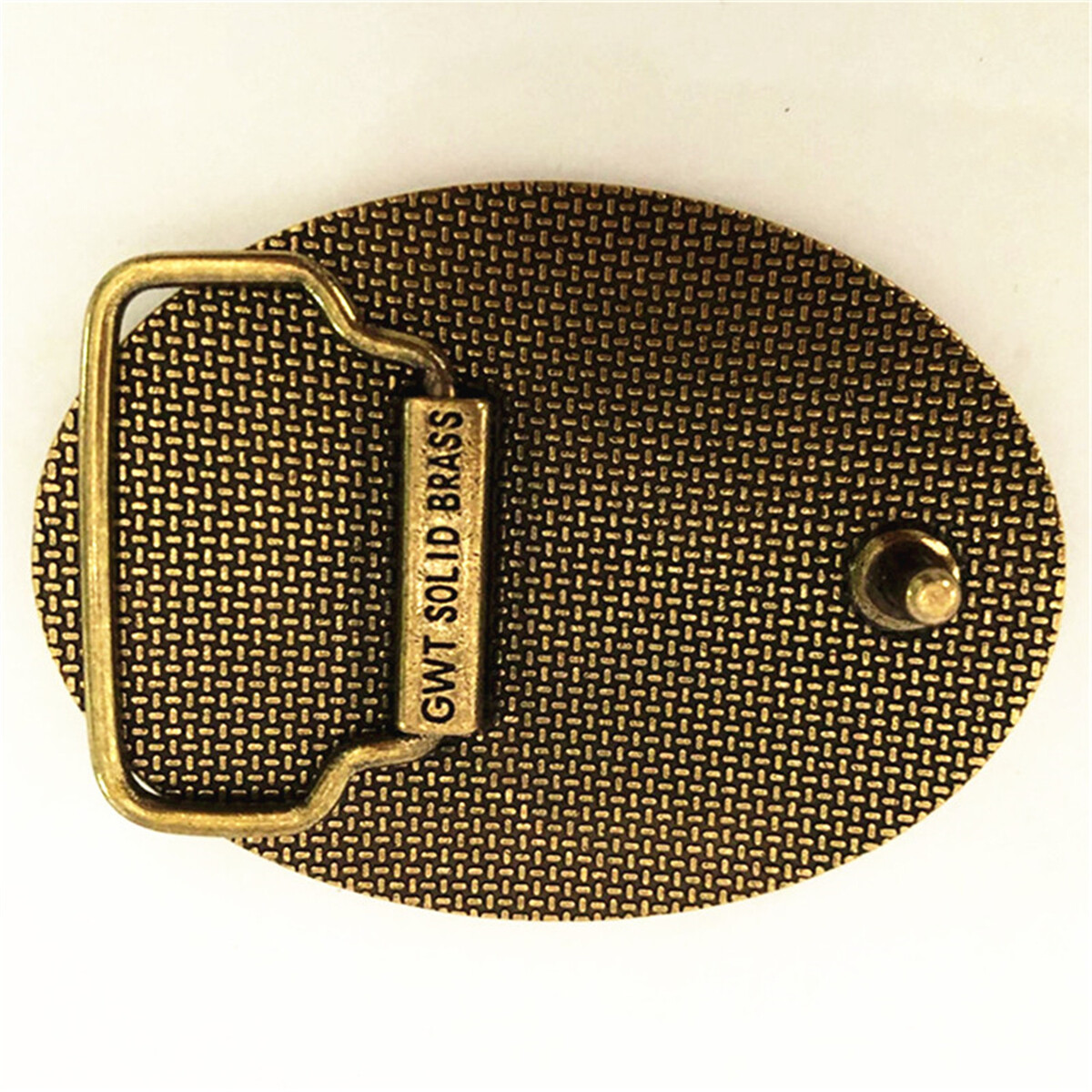 Elk`s Head Western Cowboy Solid Brass Copper Mens Belt Buckle Vintage Classic