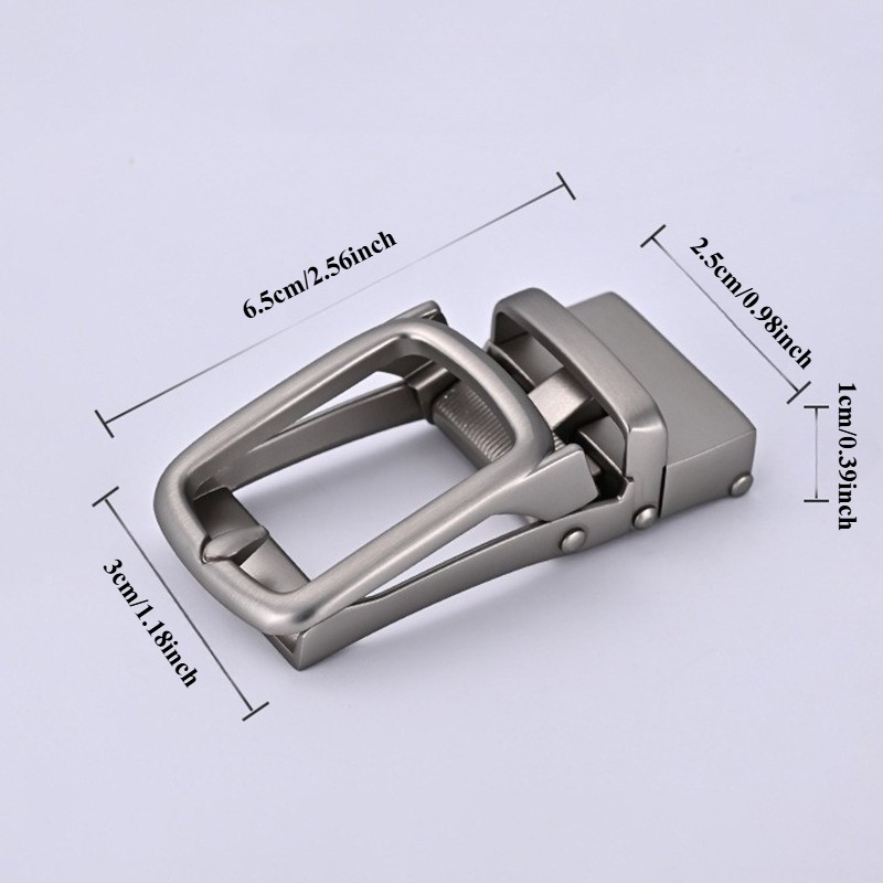 Men Alloy Automatic Buckle Casual Ratchet Belt Buckle 2.2-2.4cm Wide Belts Multi