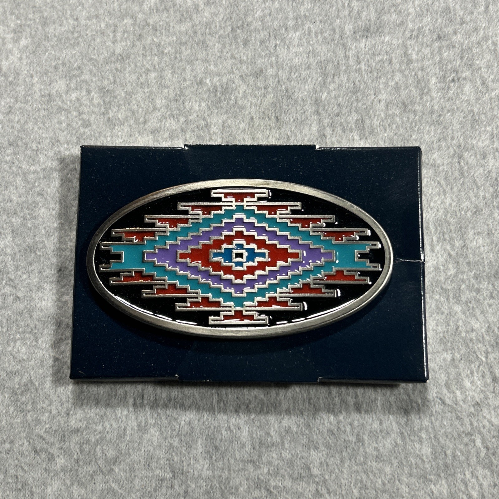 VTG 90s Southwestern Native American Style Belt Buckle – In Box