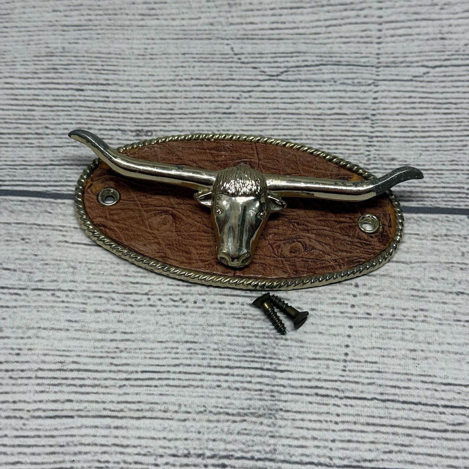 Long Horn Bull Head Western Concho for Tie Belt