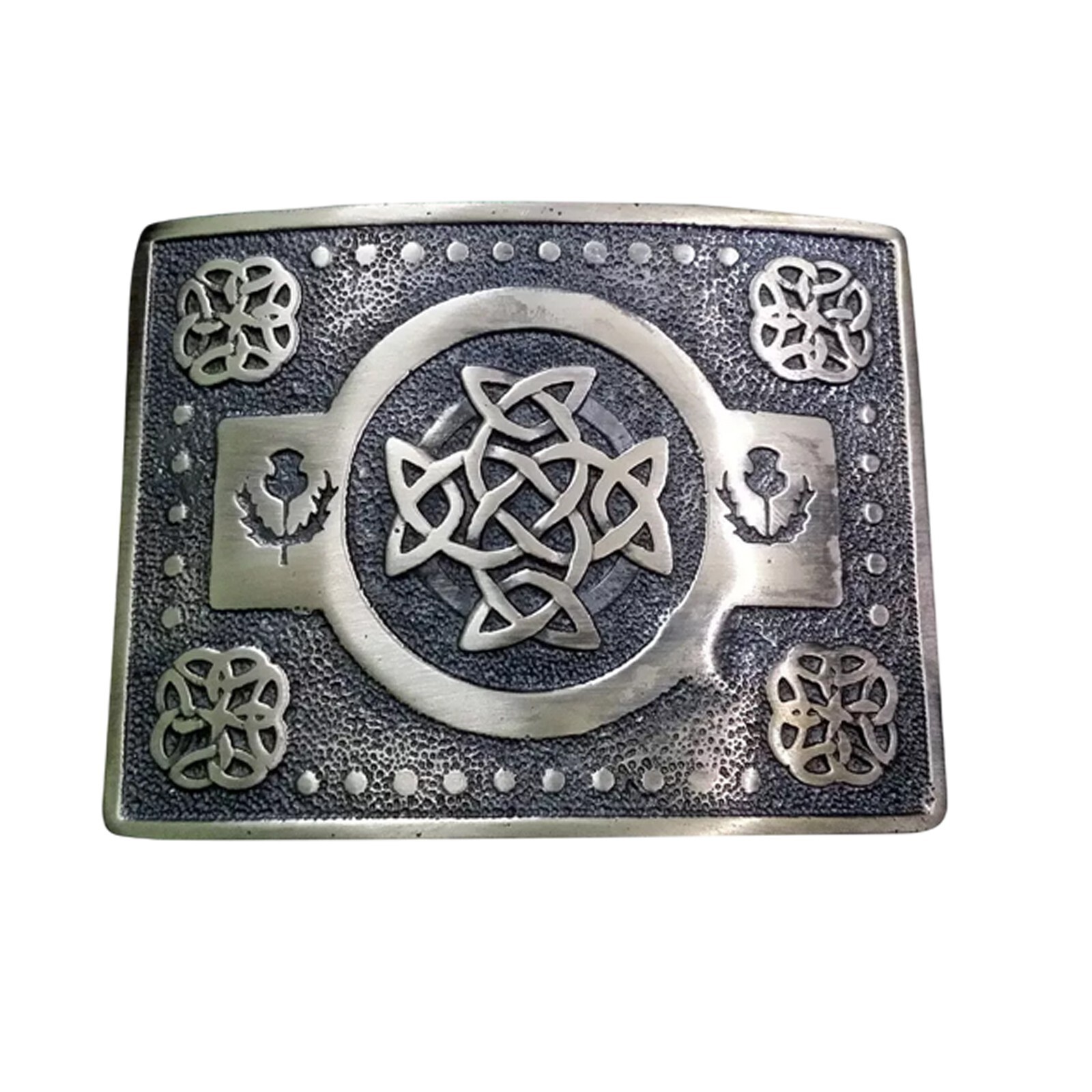 Scottish Antique Kilt Buckle – Celtic Knot Design | Traditional Belt Buckle