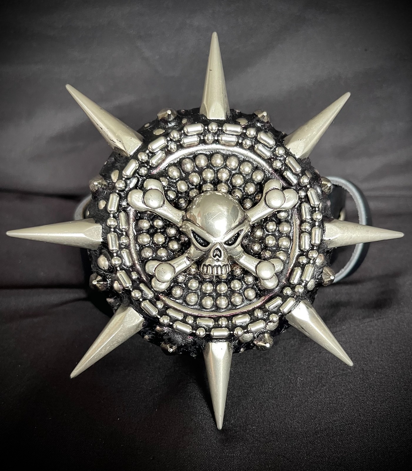 Skull Spiked Belt Buckle Archive 2007-09 Reworked 2026 OOAK Darren McNeese