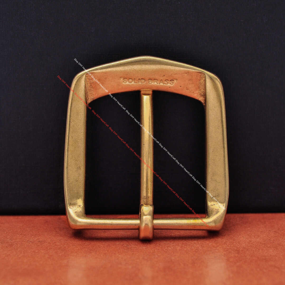 41mm CLASSIC SOLID BRASS WESTERN DIY END BAR PRONG PIN LEATHERCRAFT BELT BUCKLE
