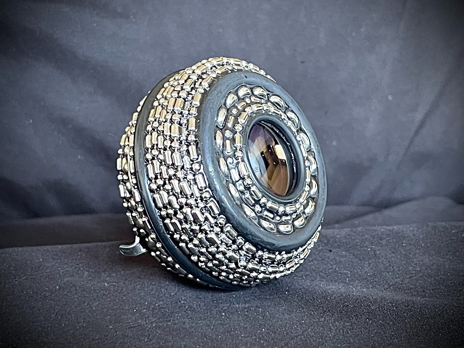 “Exposure 8:15” Belt Buckle Camera Lens Watch Industrial Art OOAK Darren McNeese